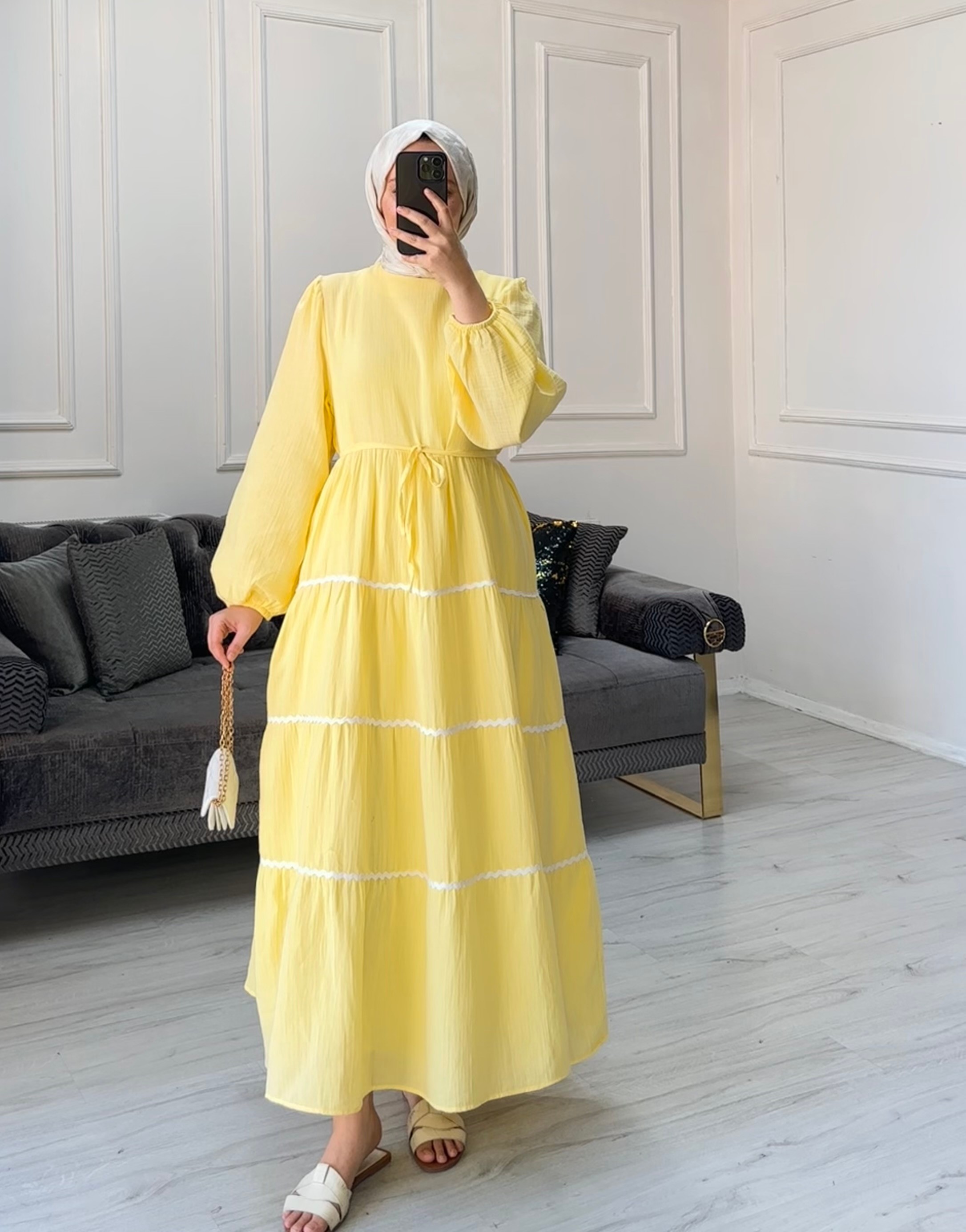 Polina Elbise - Butter Yellow