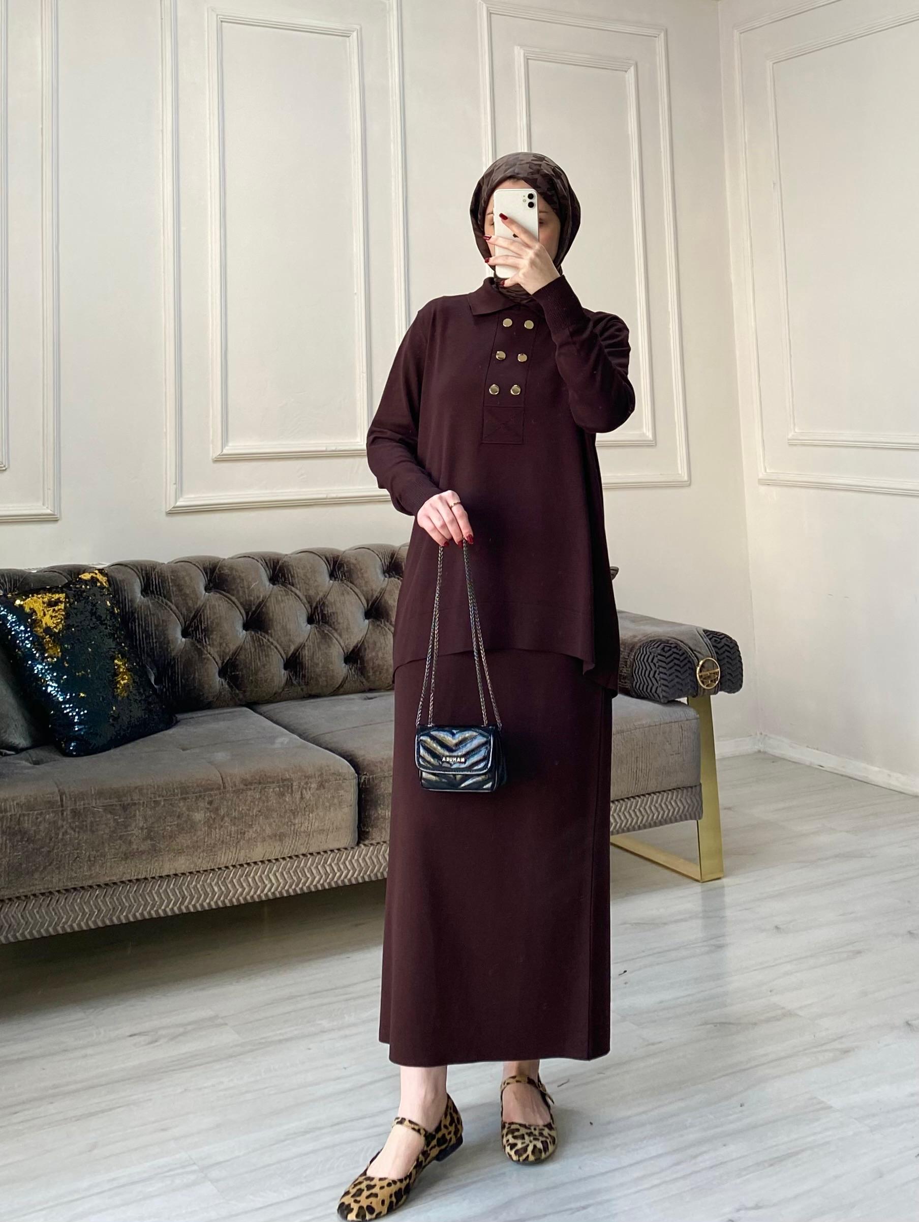 Dore Merserize Etekli Takım - Acı Kahve