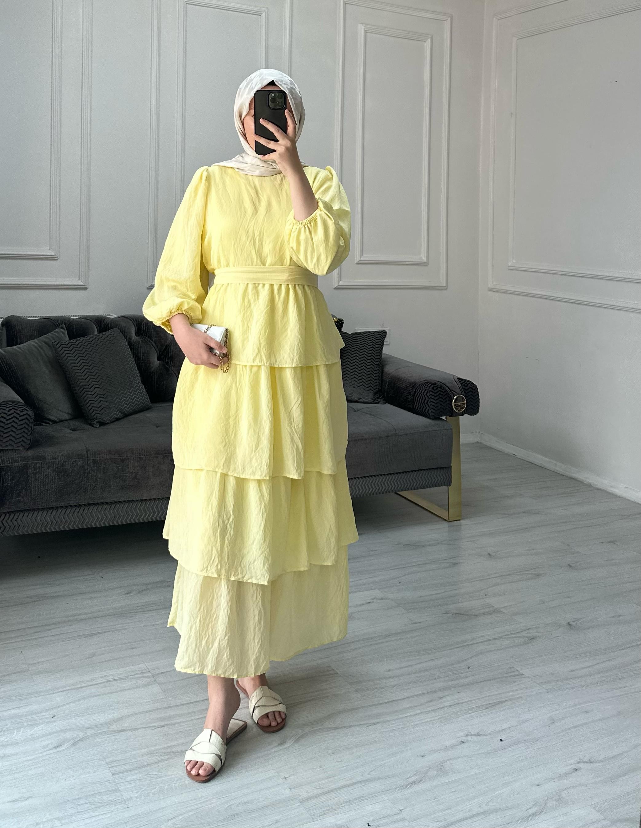 Roselyn Elbise - Butter Yellow
