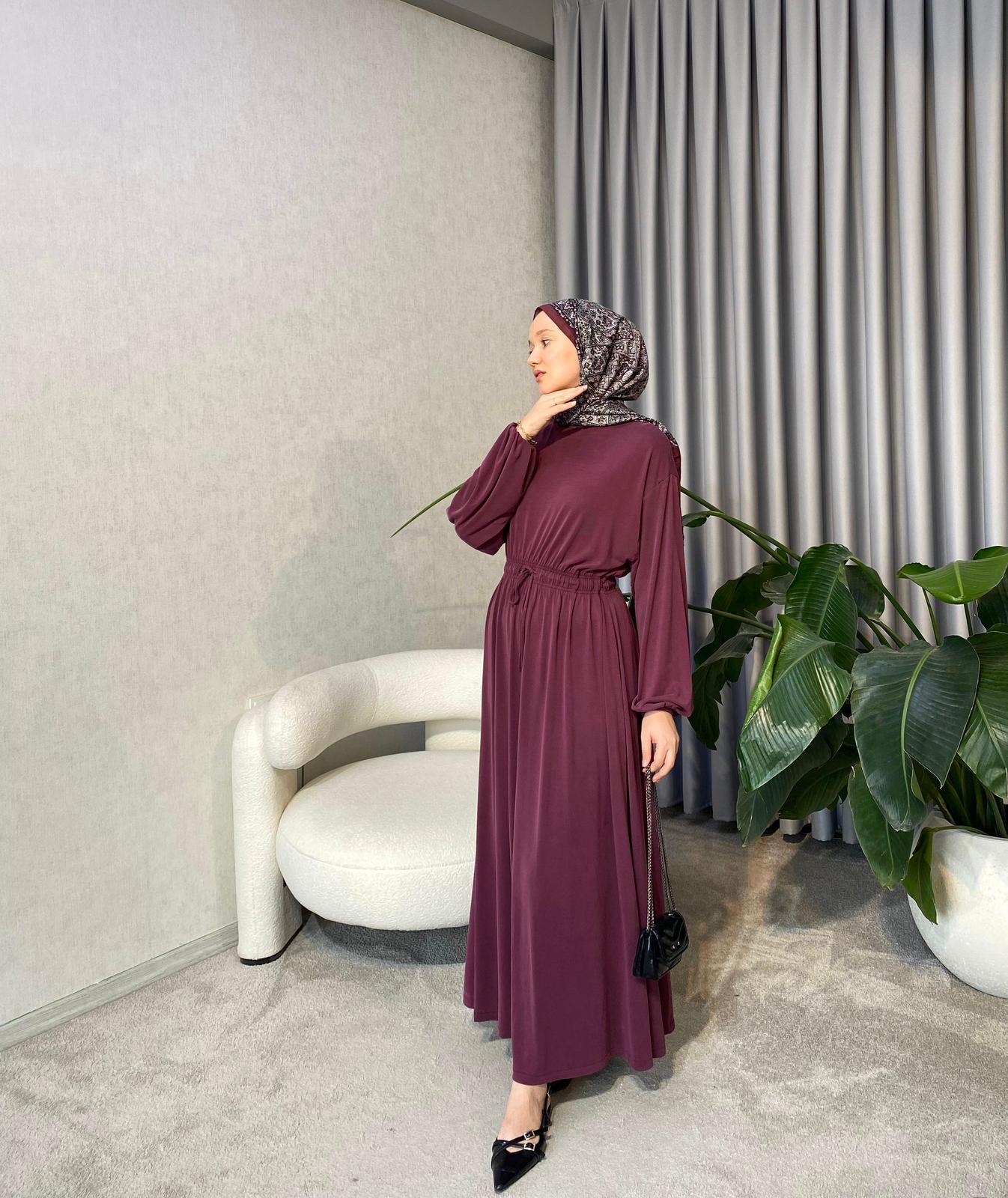 Estella Oysh Elbise - Bordo