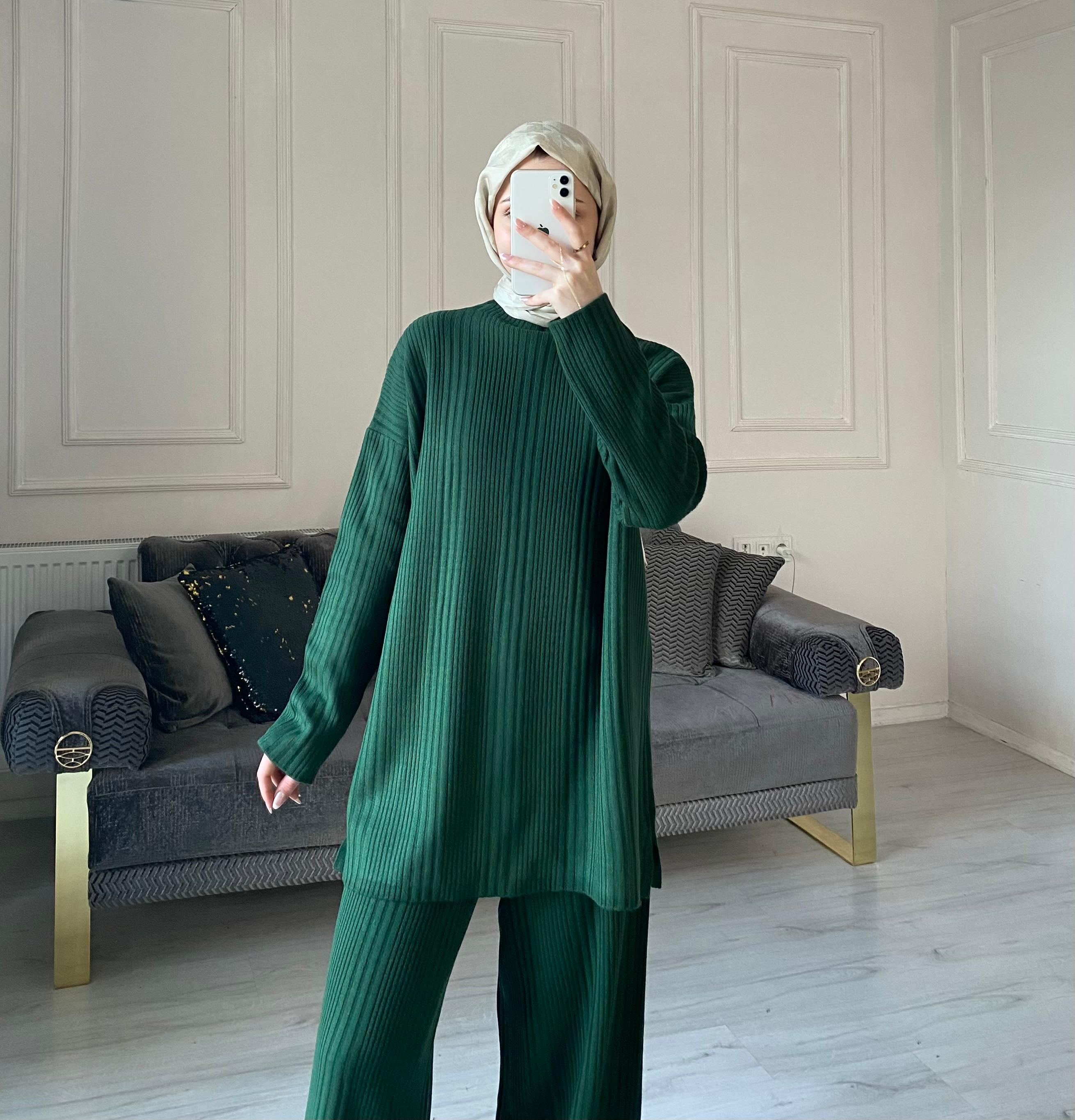 Selya Triko Takım - Zümrüt