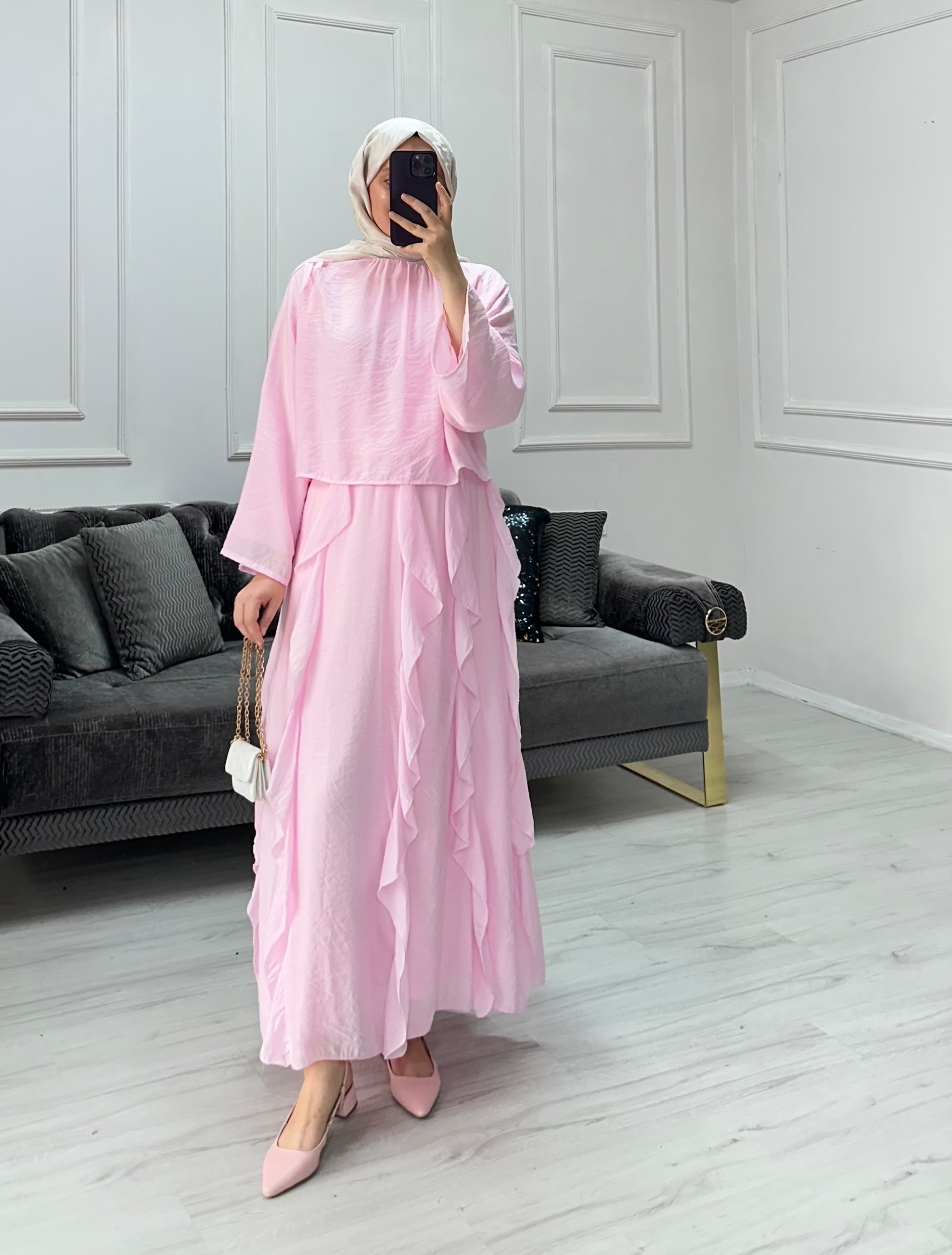 Duru Etekli Takım - Pembe