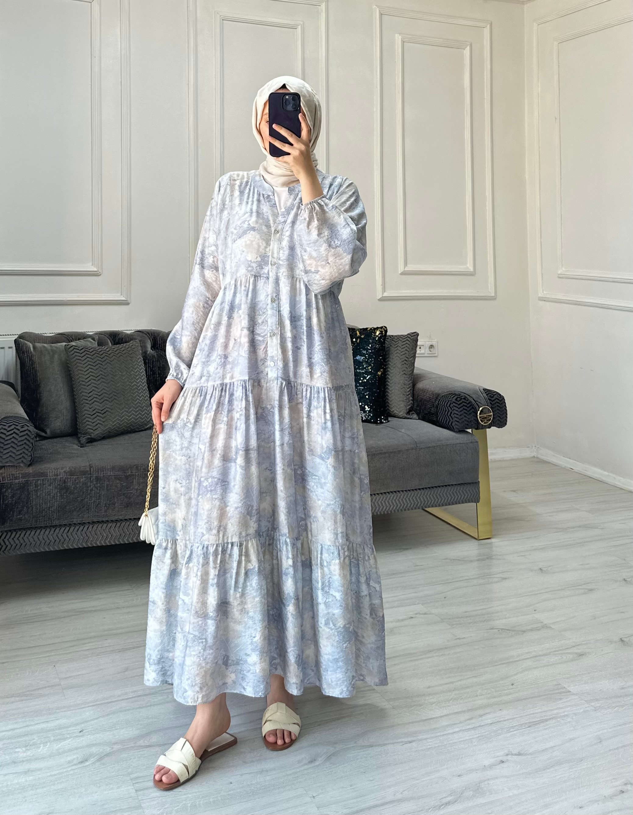 Ralia Mango Elbise - Mavi