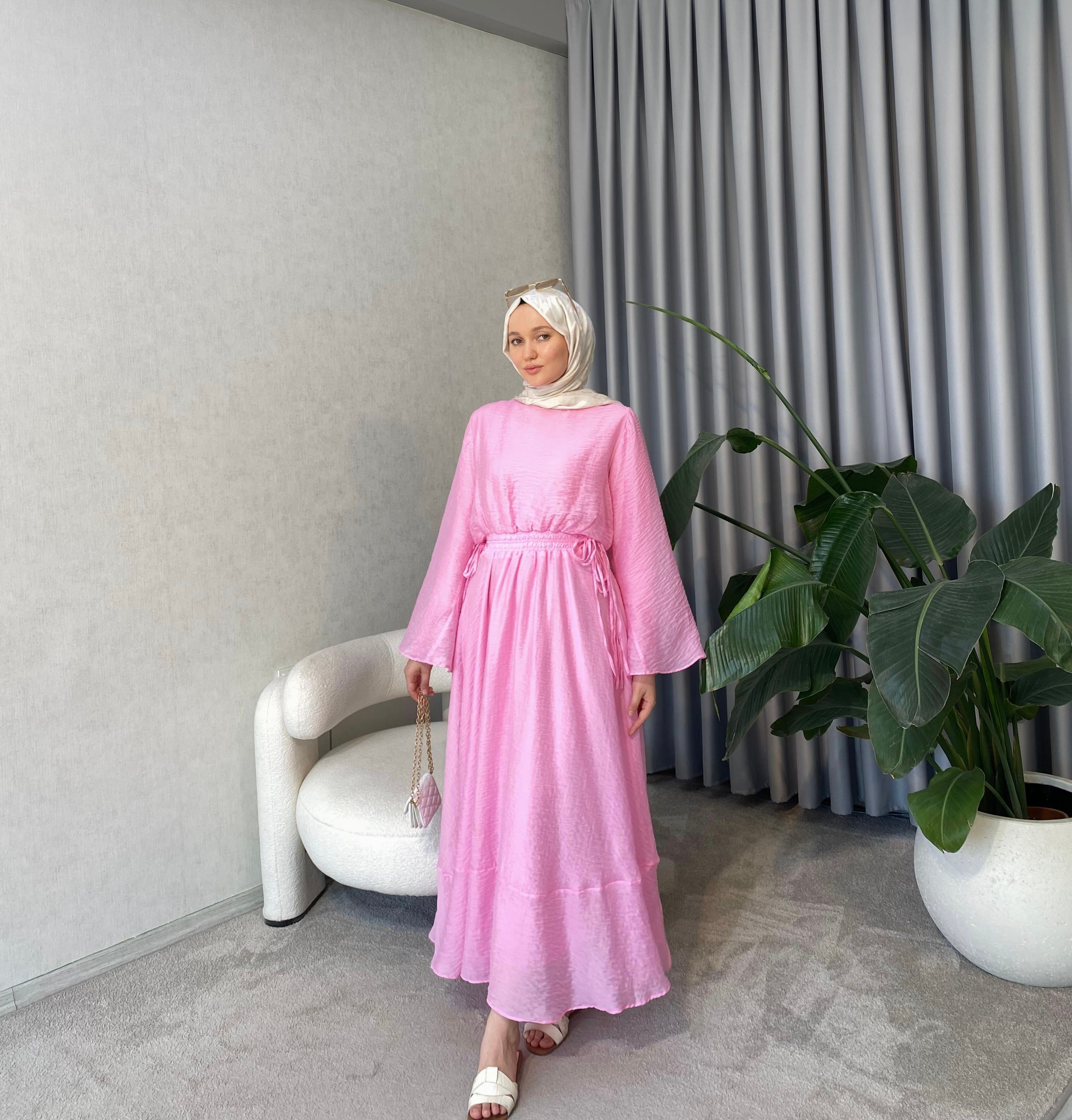 Mimoza Elbise - Pembe