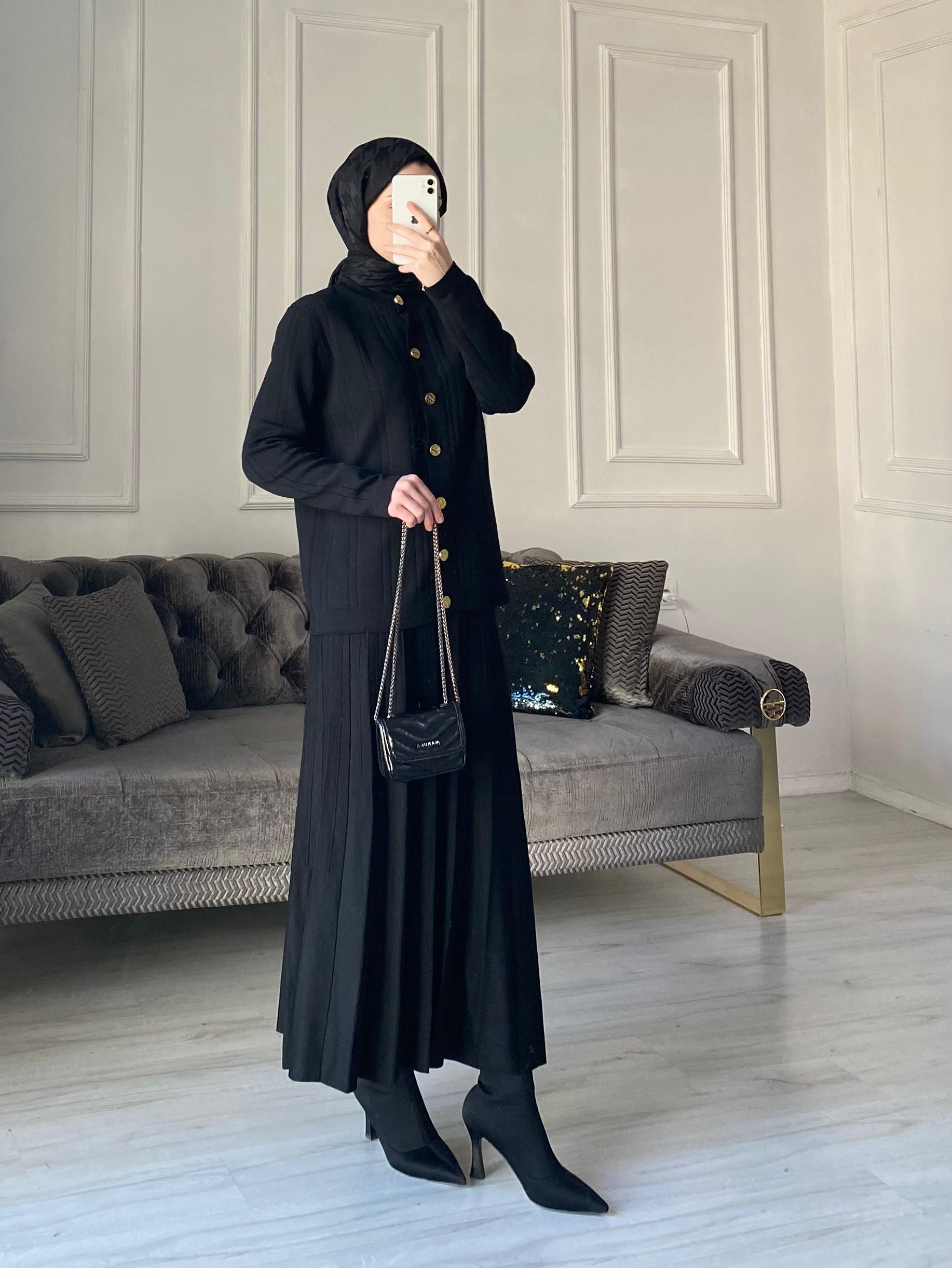 Sierra Merserize Etekli Takım - Siyah