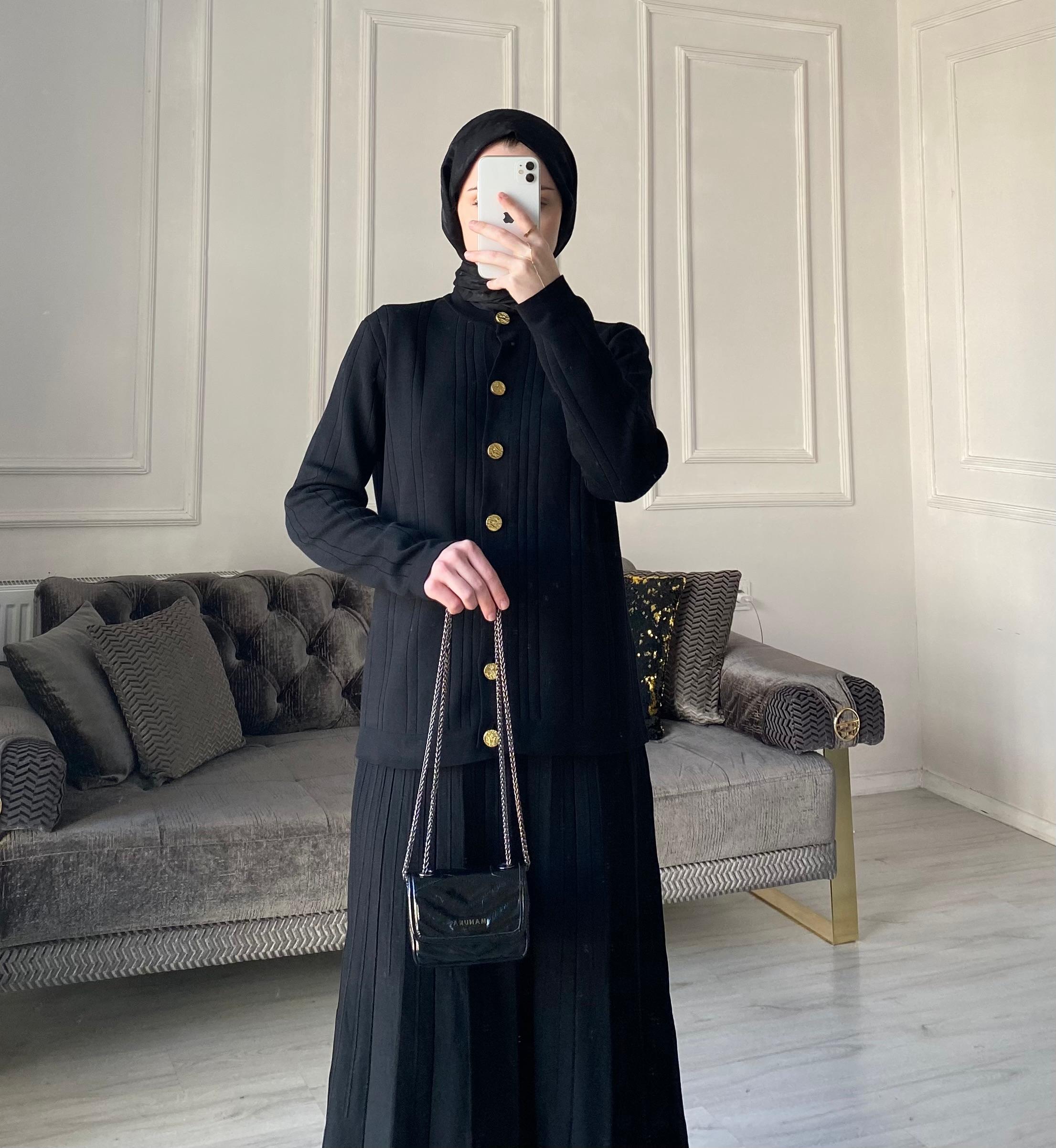 Sierra Merserize Etekli Takım - Siyah