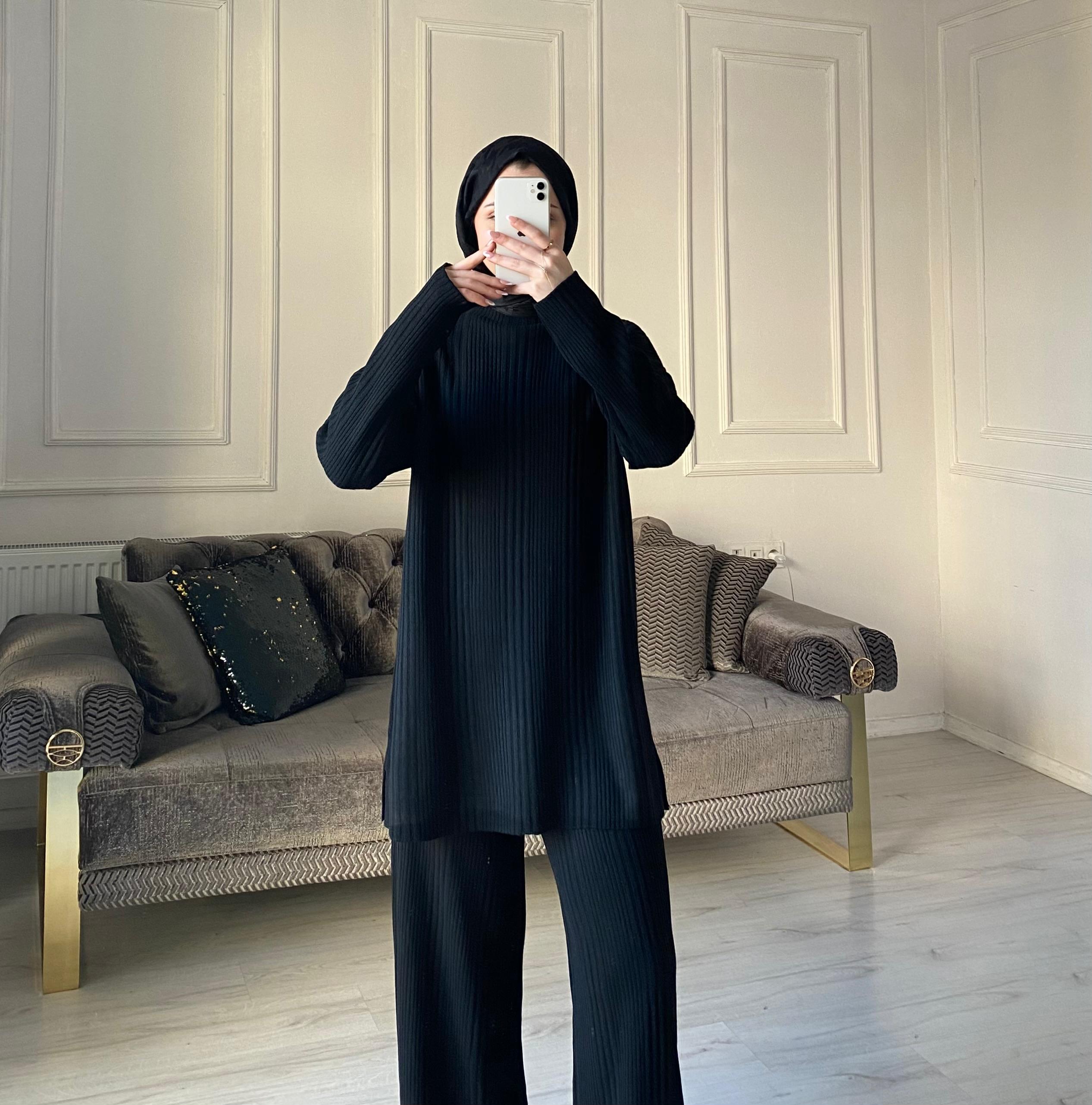 Selya Triko Takım - Siyah