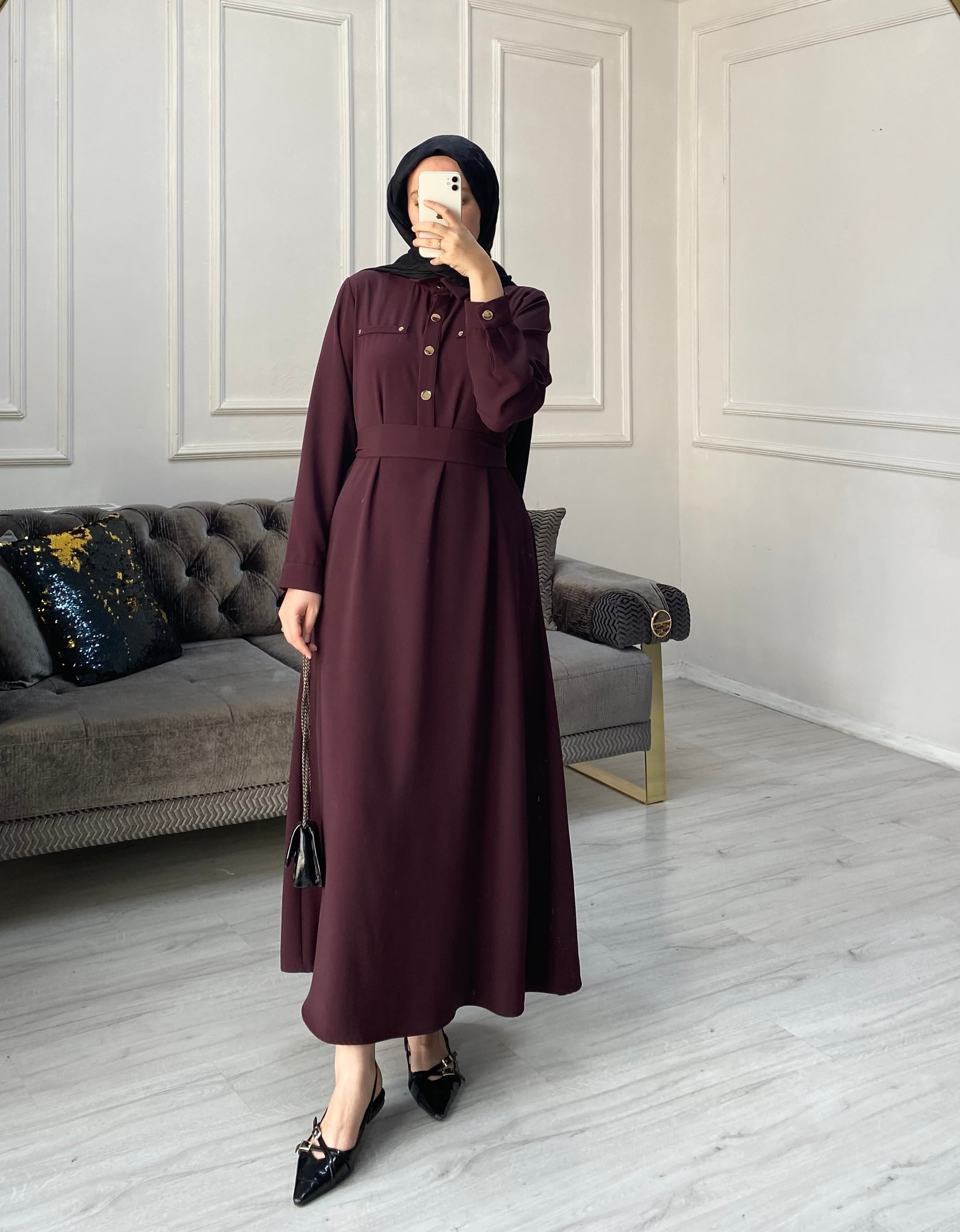Alin Elbise - Bordo