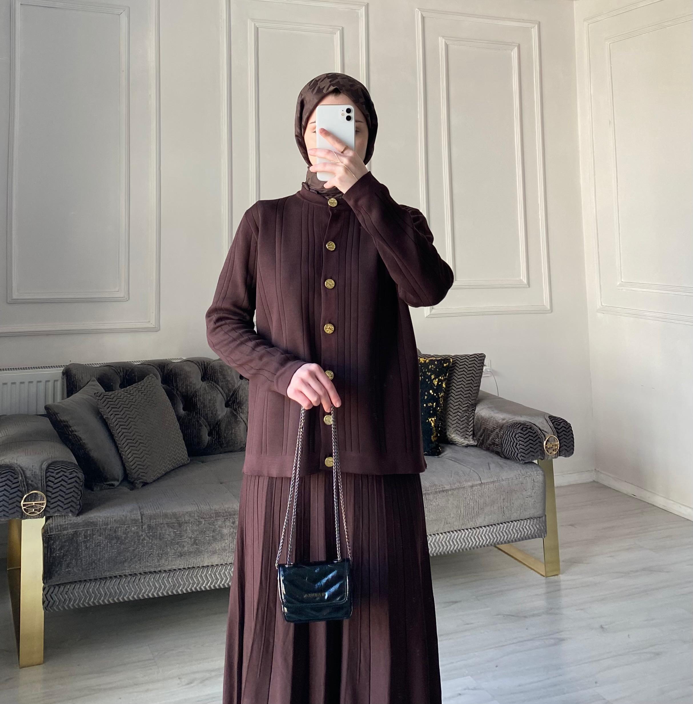 Sierra Merserize Etekli Takım - Acı Kahve