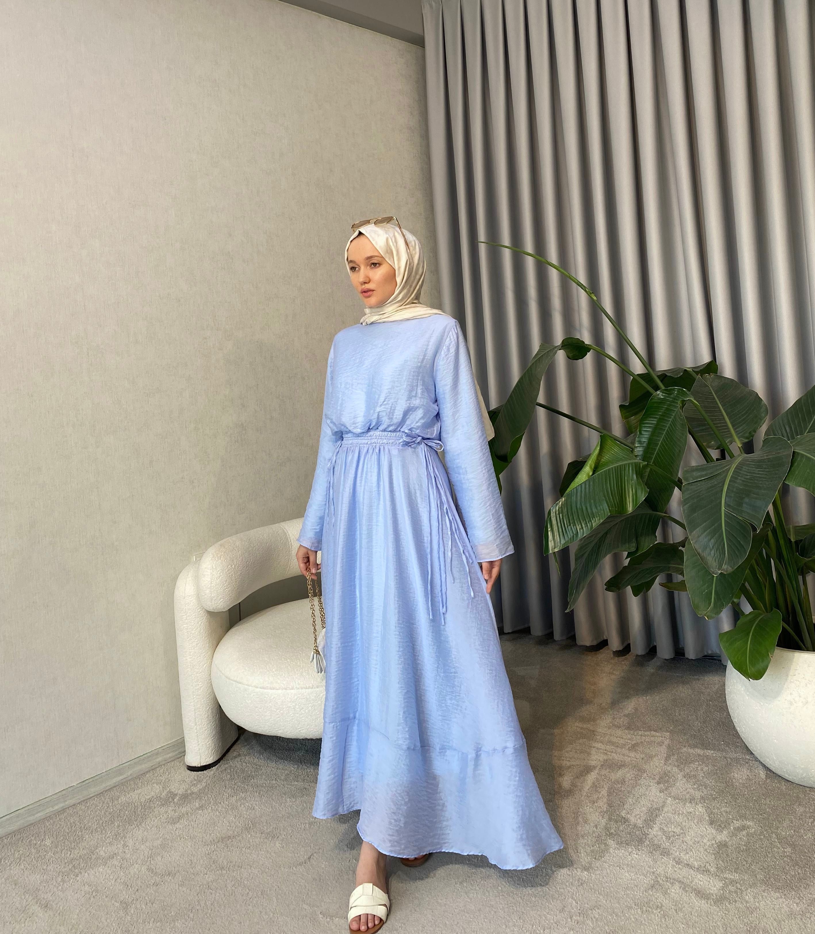 Mimoza Elbise - Mavi