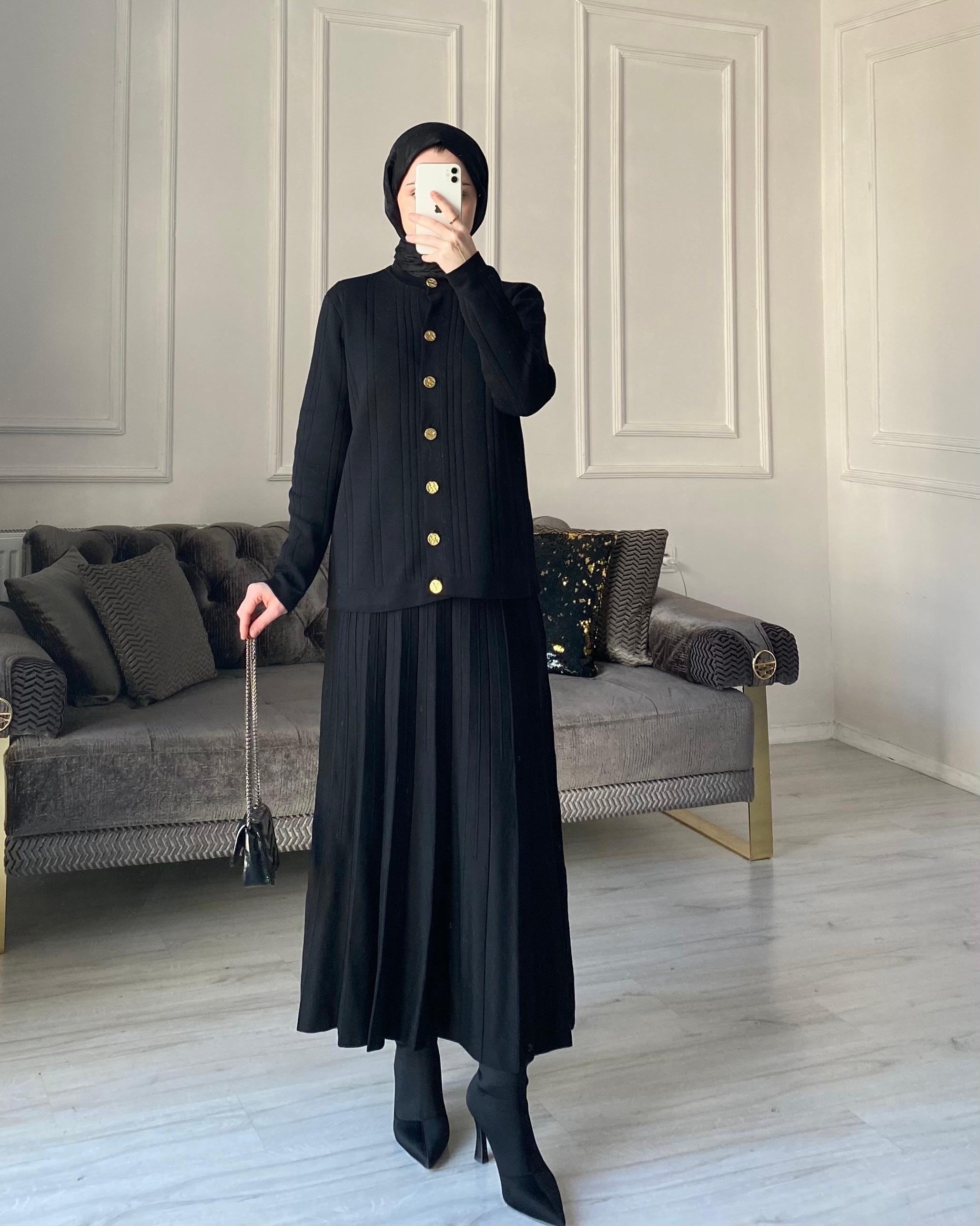 Sierra Merserize Etekli Takım - Siyah