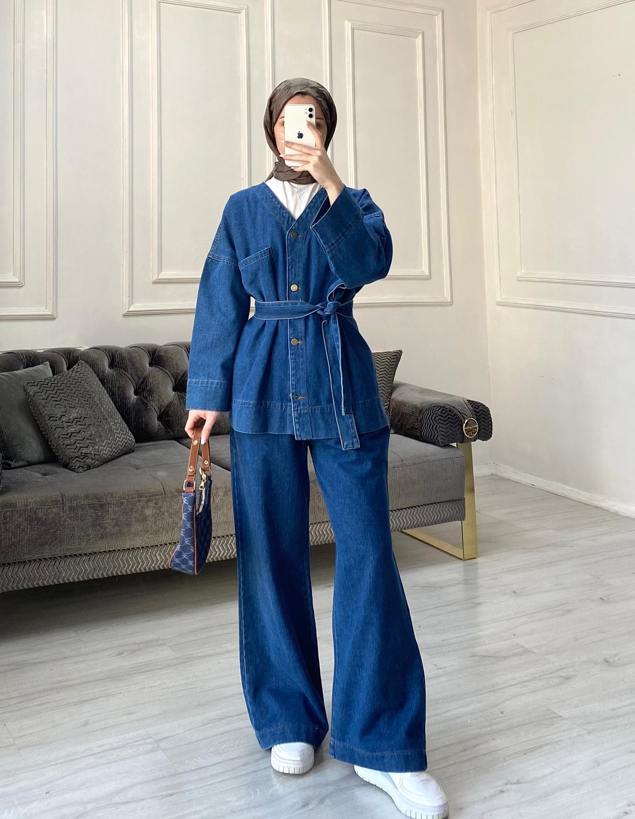 Lanora Denim Takım - Koyu Kot