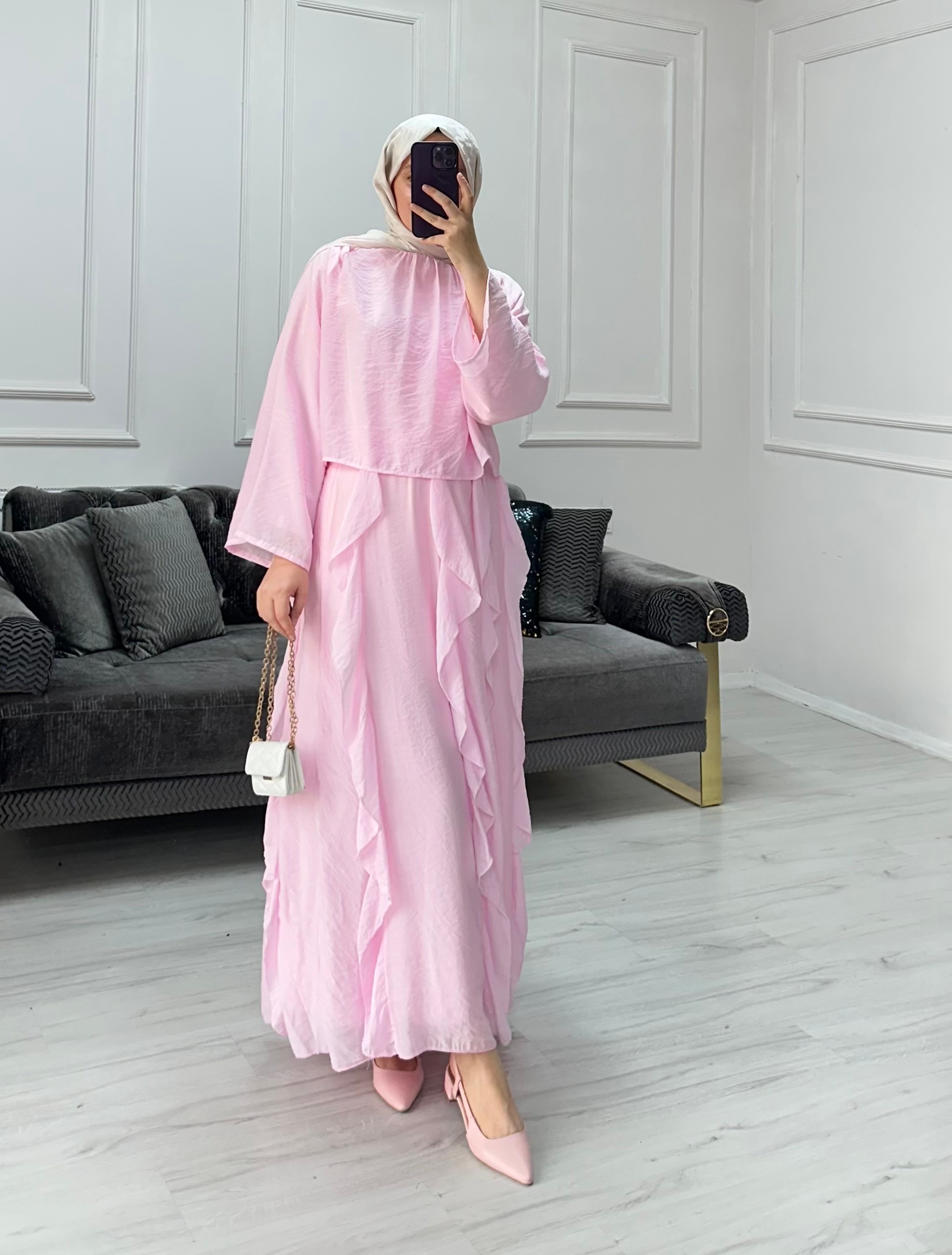 Duru Etekli Takım - Pembe