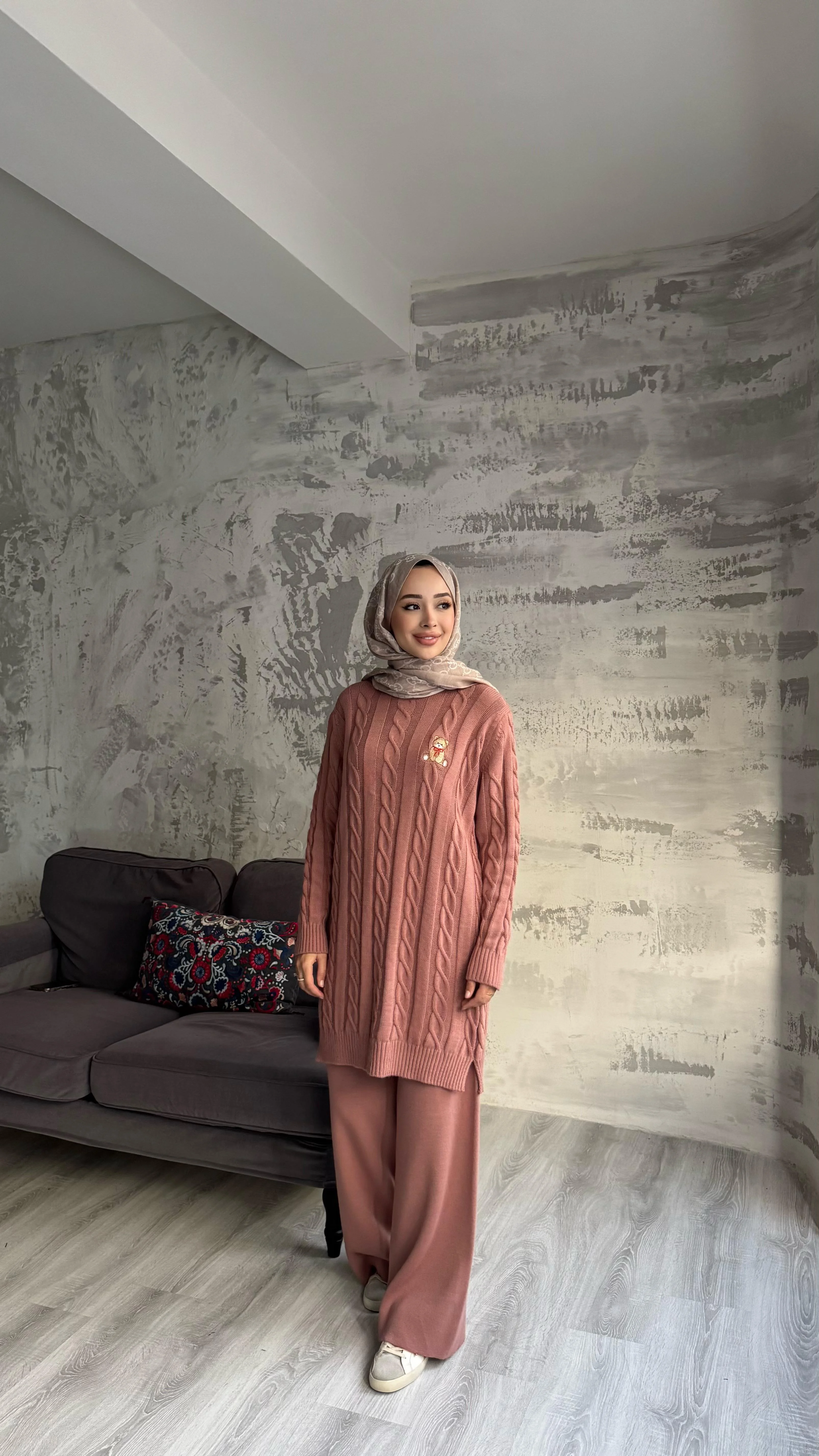 Teddy İkili Takım - Gül Kurusu