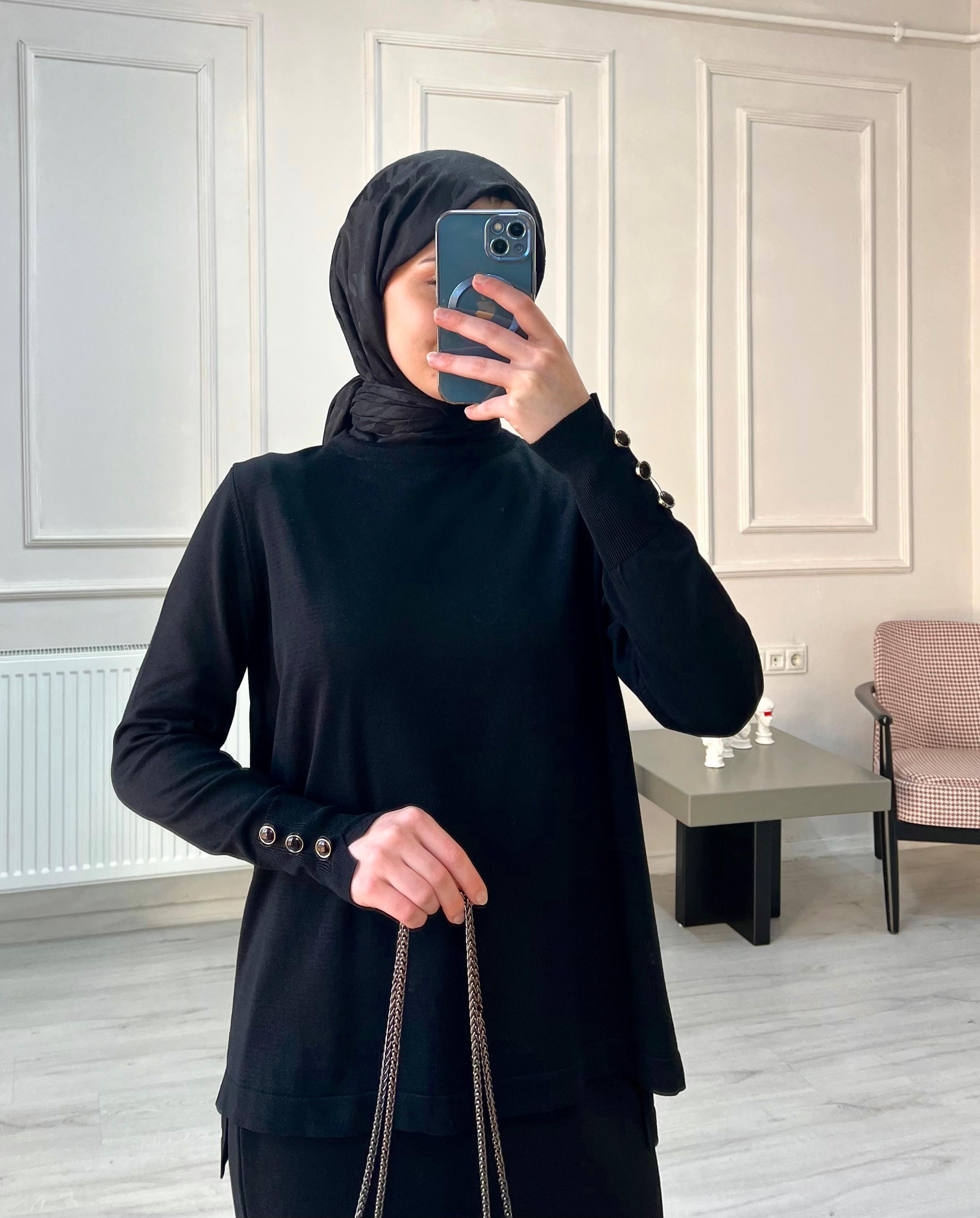 Milena Etekli Takım - Siyah