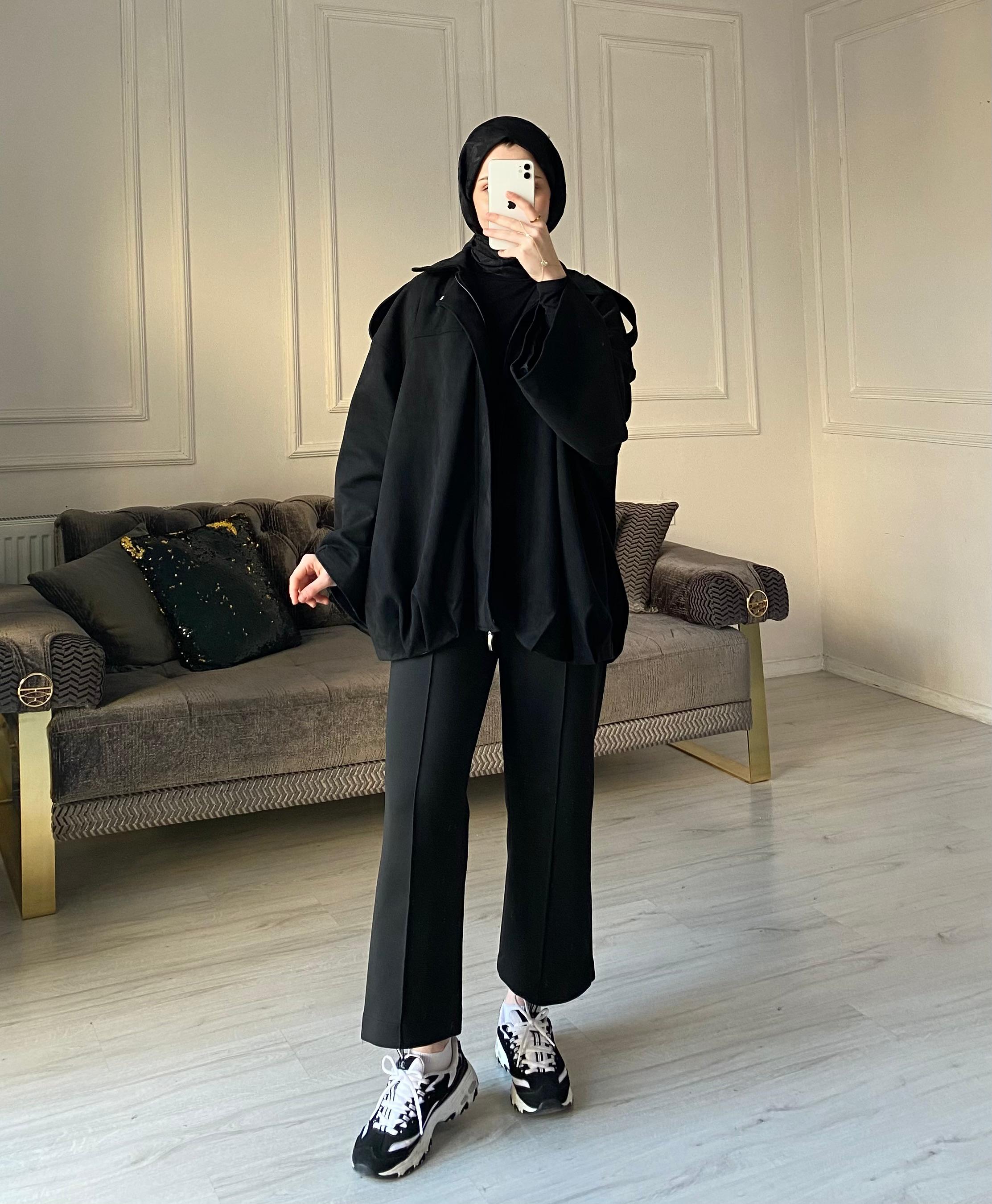 Alor Süet Ceket - Siyah