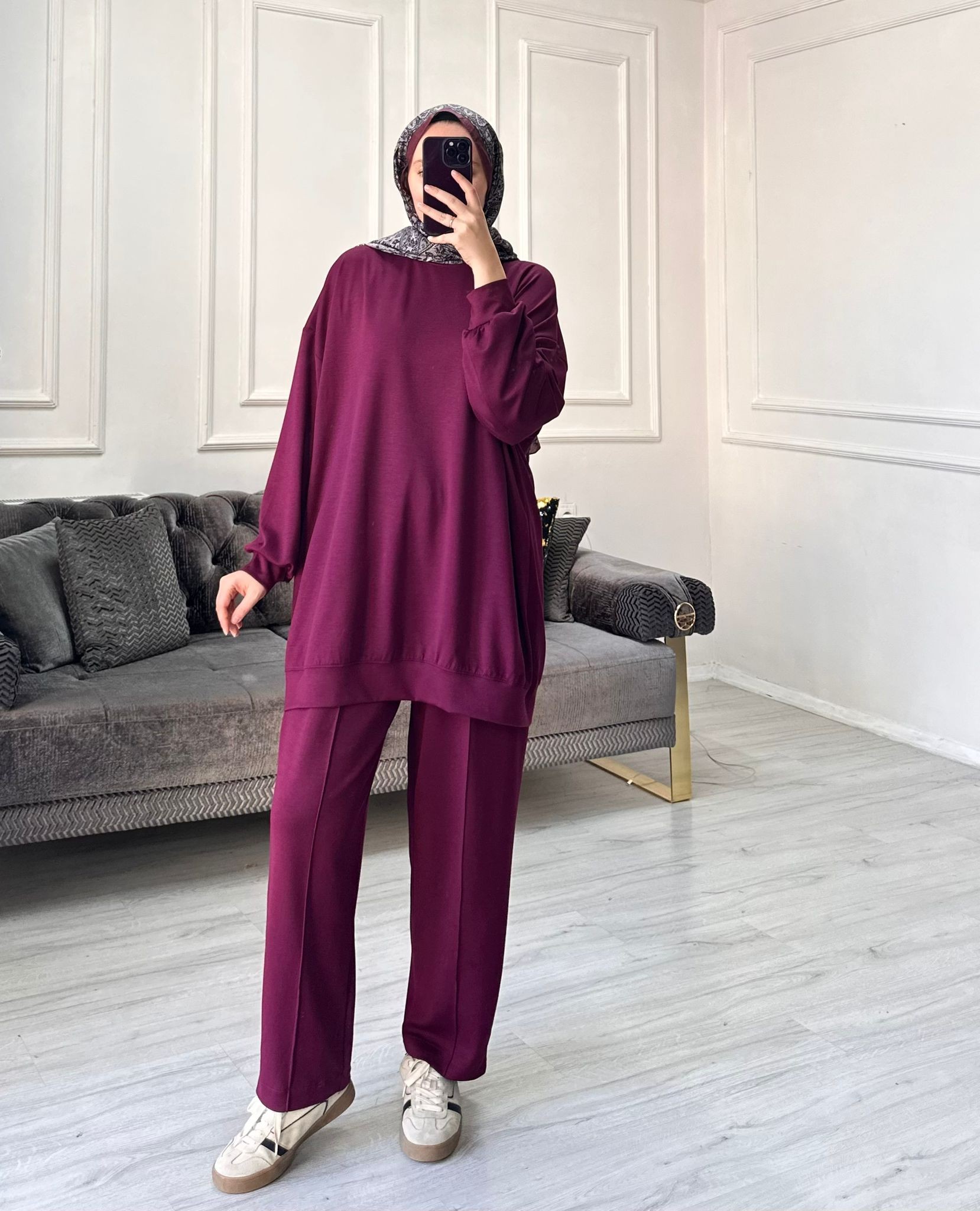 Sweat Oysh Takım - Bordo