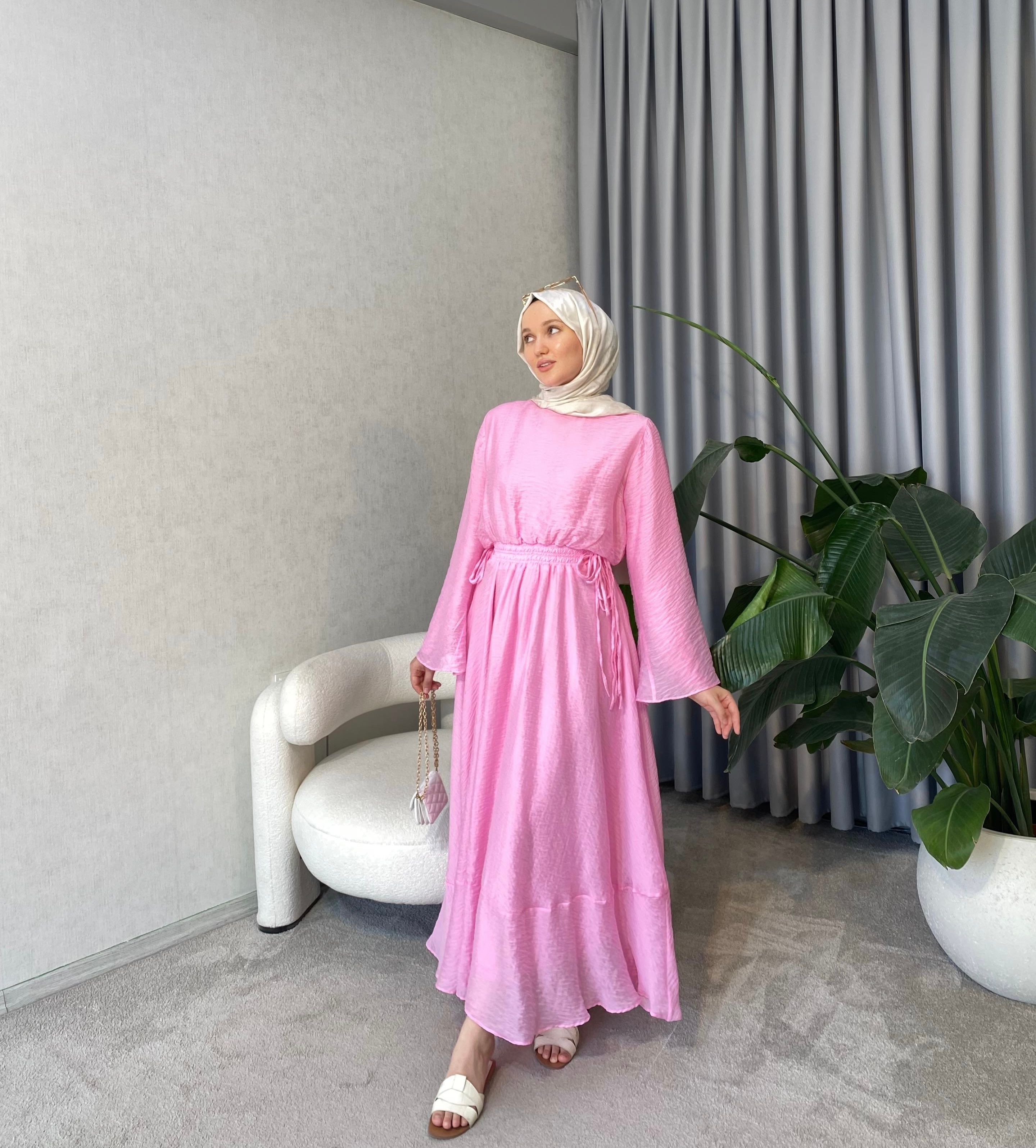 Mimoza Elbise - Pembe
