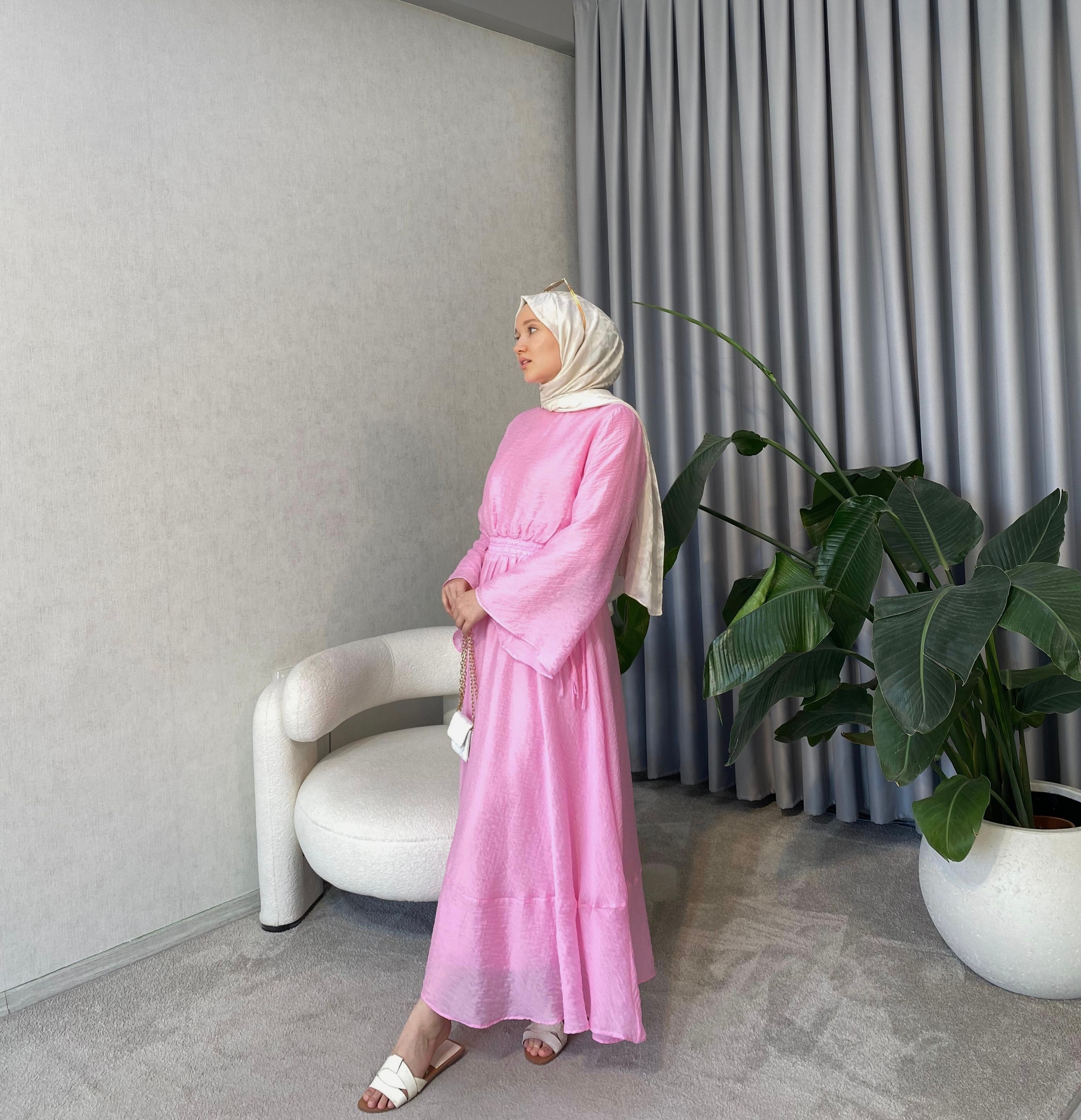 Mimoza Elbise - Pembe