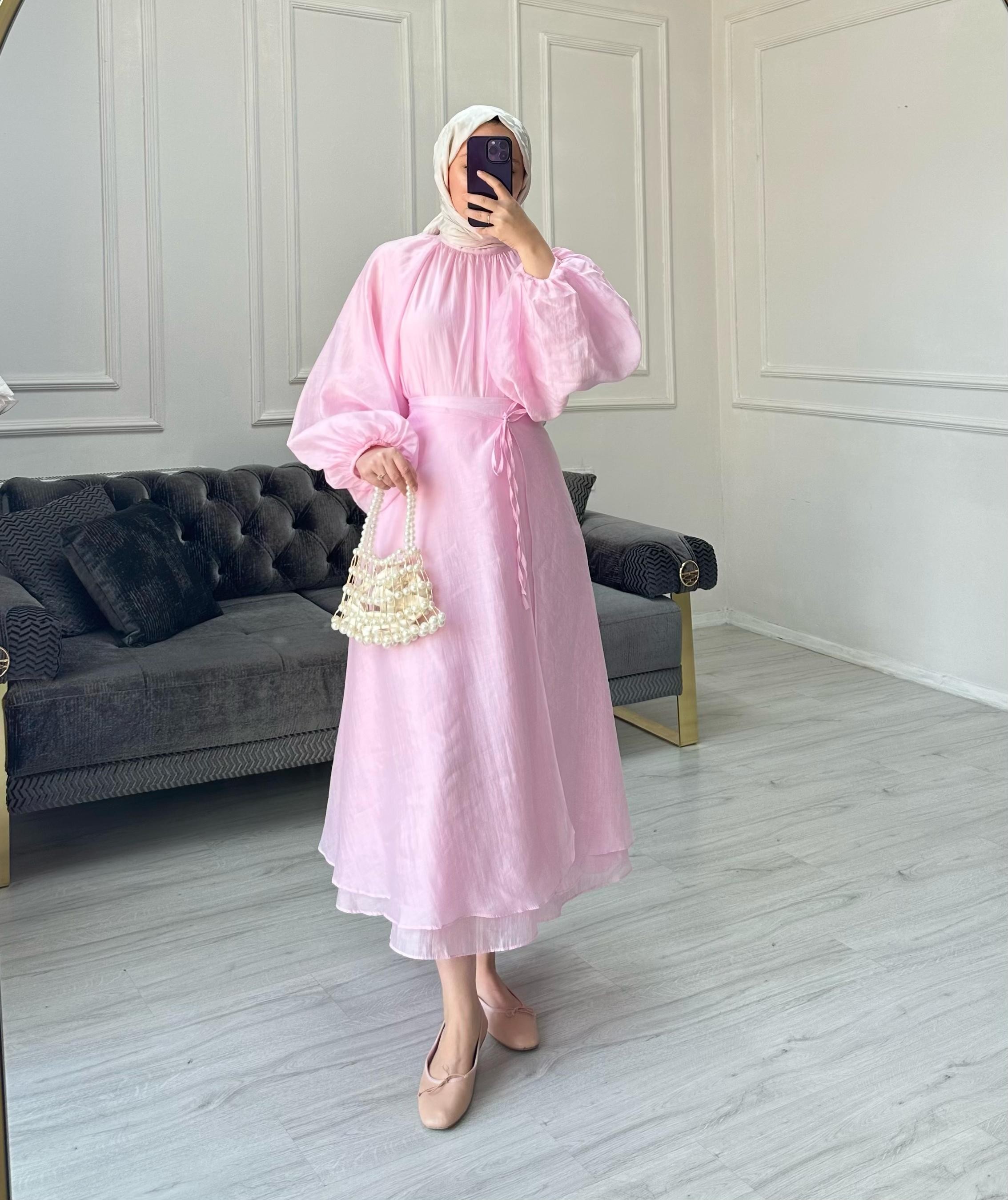 Katre Etekli Takım - Toz Pembe