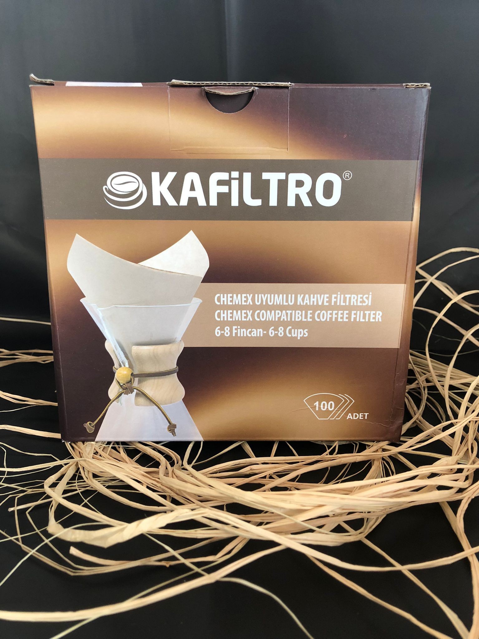 Kafiltro Chemex Uyumlu Filtre Kağıdı 100 Adet 5-8 Cup