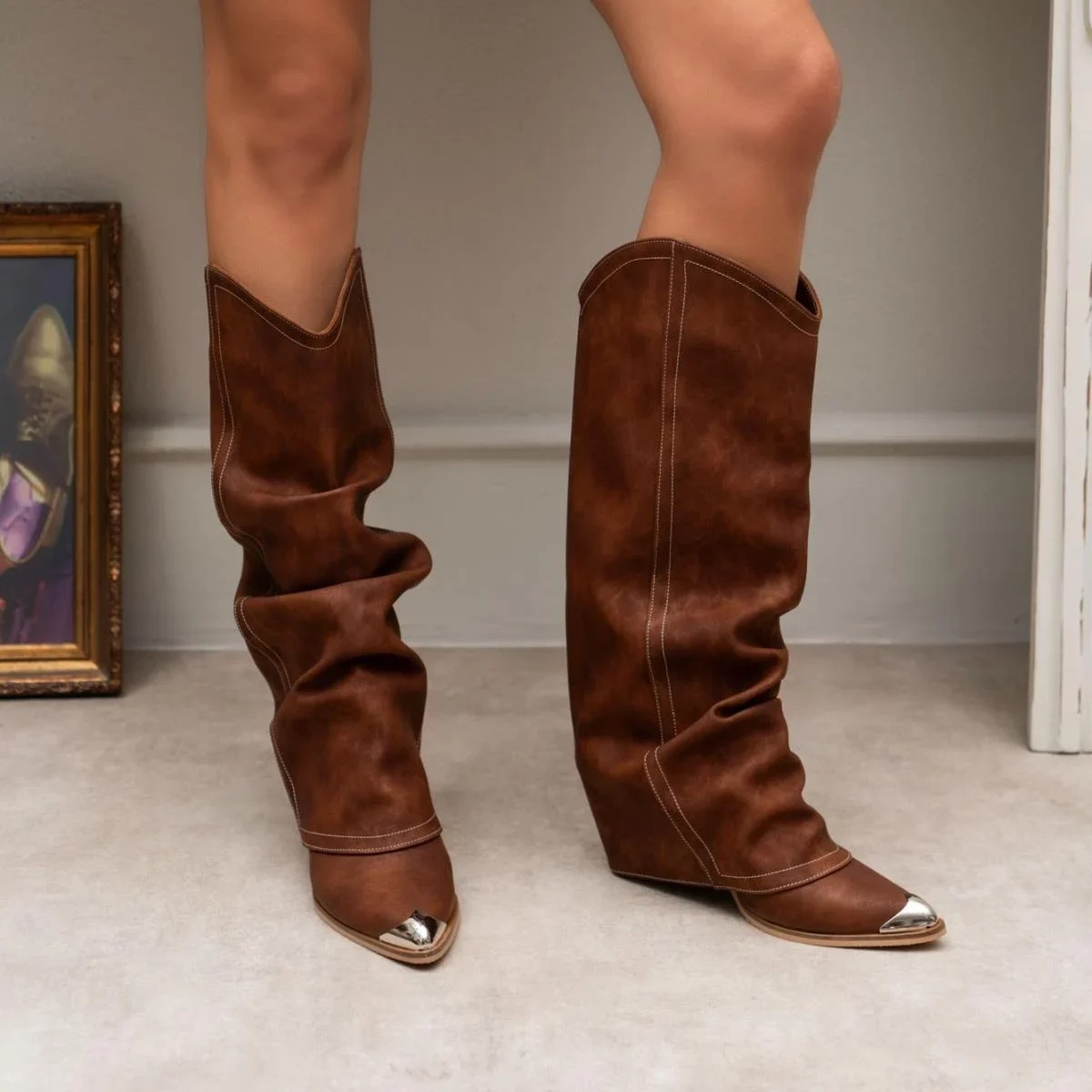 Texas Taba Western Stil Çizme