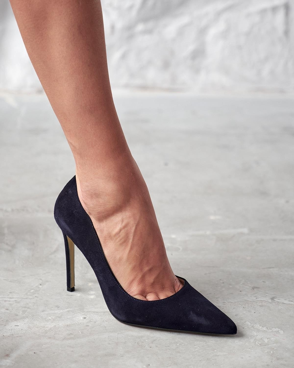 SİSTA 10 CM LACİVERT SÜET STİLETTO ₺2.199,00