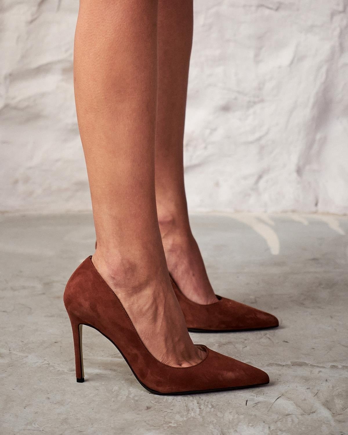 SİSTA 10 CM TABA SÜET STİLETTO