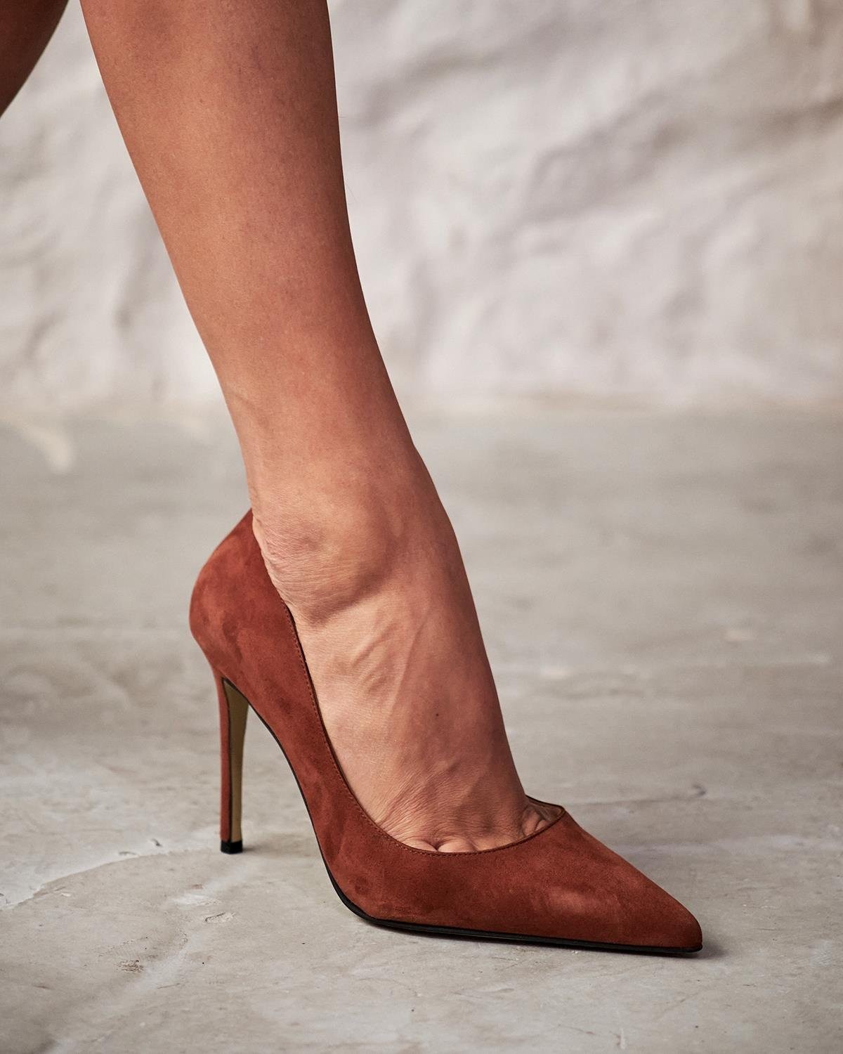 SİSTA 10 CM TABA SÜET STİLETTO