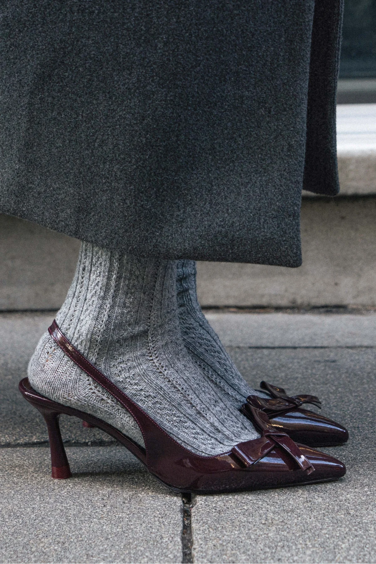 LUCİNDA BORDO RUGAN FİYONK DETAY BİLEK BAĞLI KADIN TOPUKLU AYAKKABI