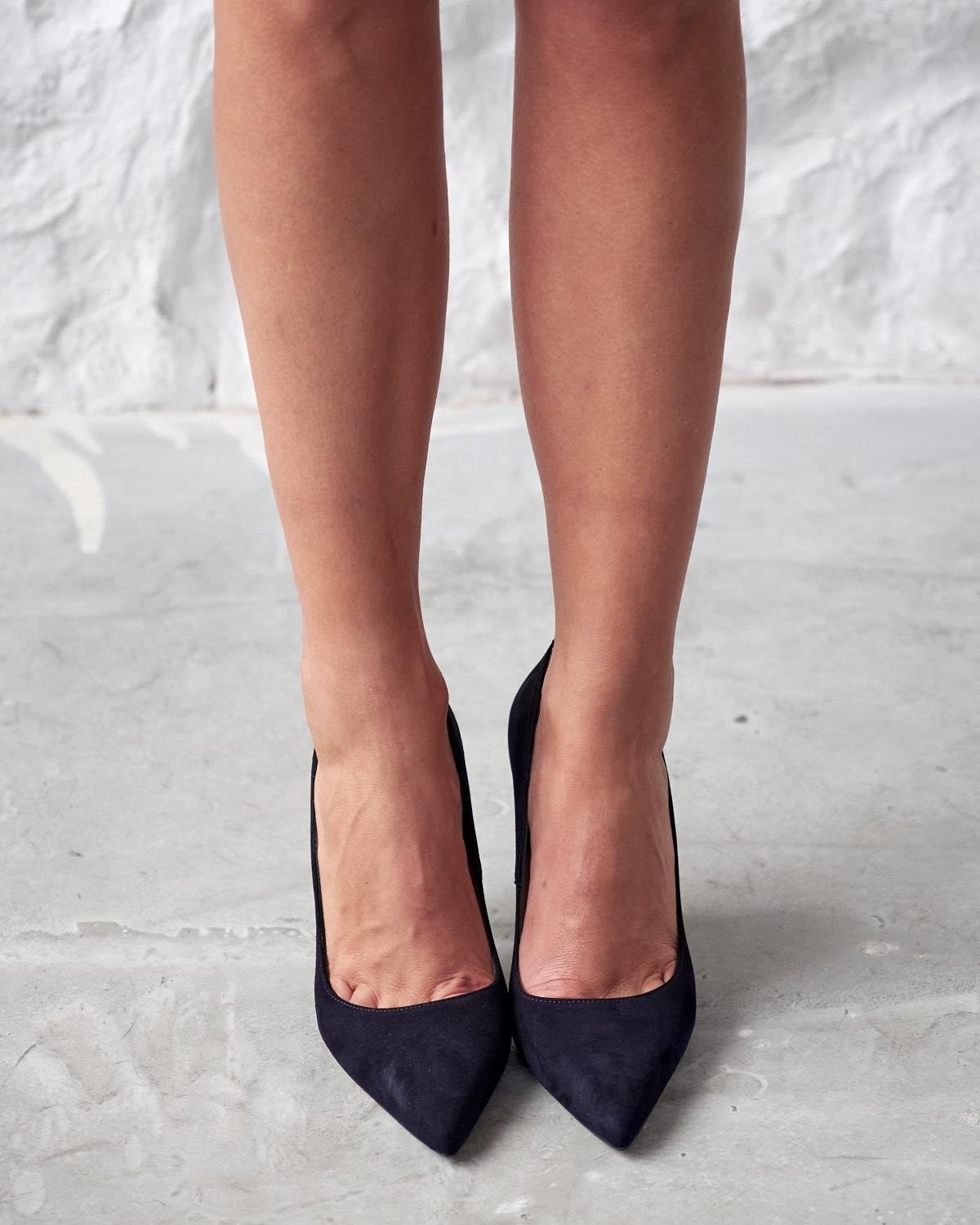 SİSTA 10 CM LACİVERT SÜET STİLETTO ₺2.199,00