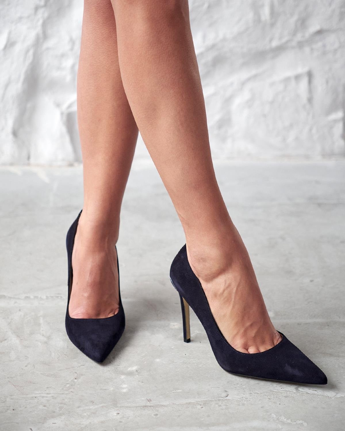 SİSTA 10 CM LACİVERT SÜET STİLETTO ₺2.199,00