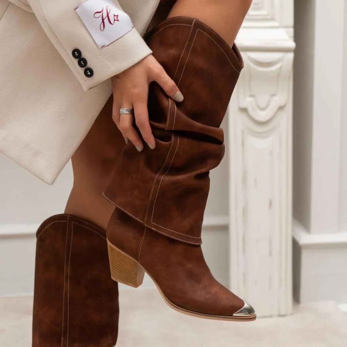 Texas Taba Western Stil Çizme