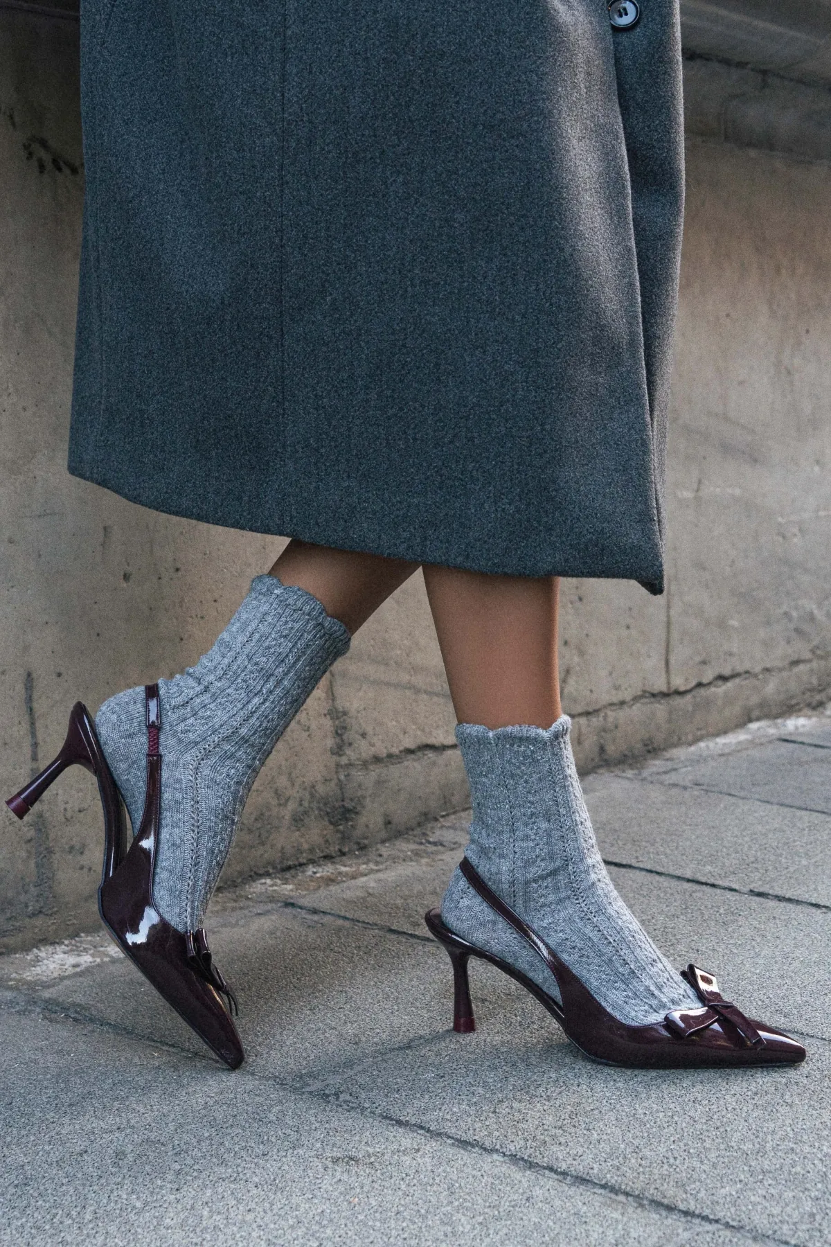 LUCİNDA BORDO RUGAN FİYONK DETAY BİLEK BAĞLI KADIN TOPUKLU AYAKKABI