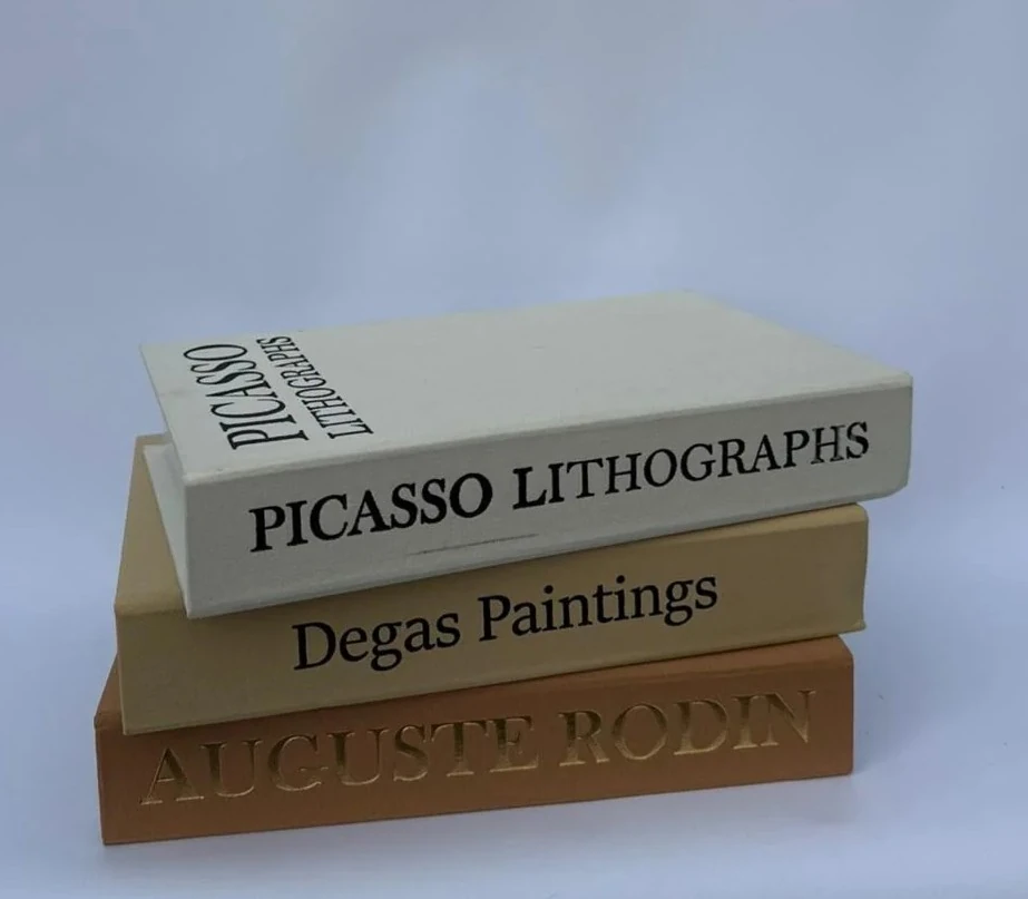 Keten Kaplamalı Dekoratif Kutu Kitap PİCASSO