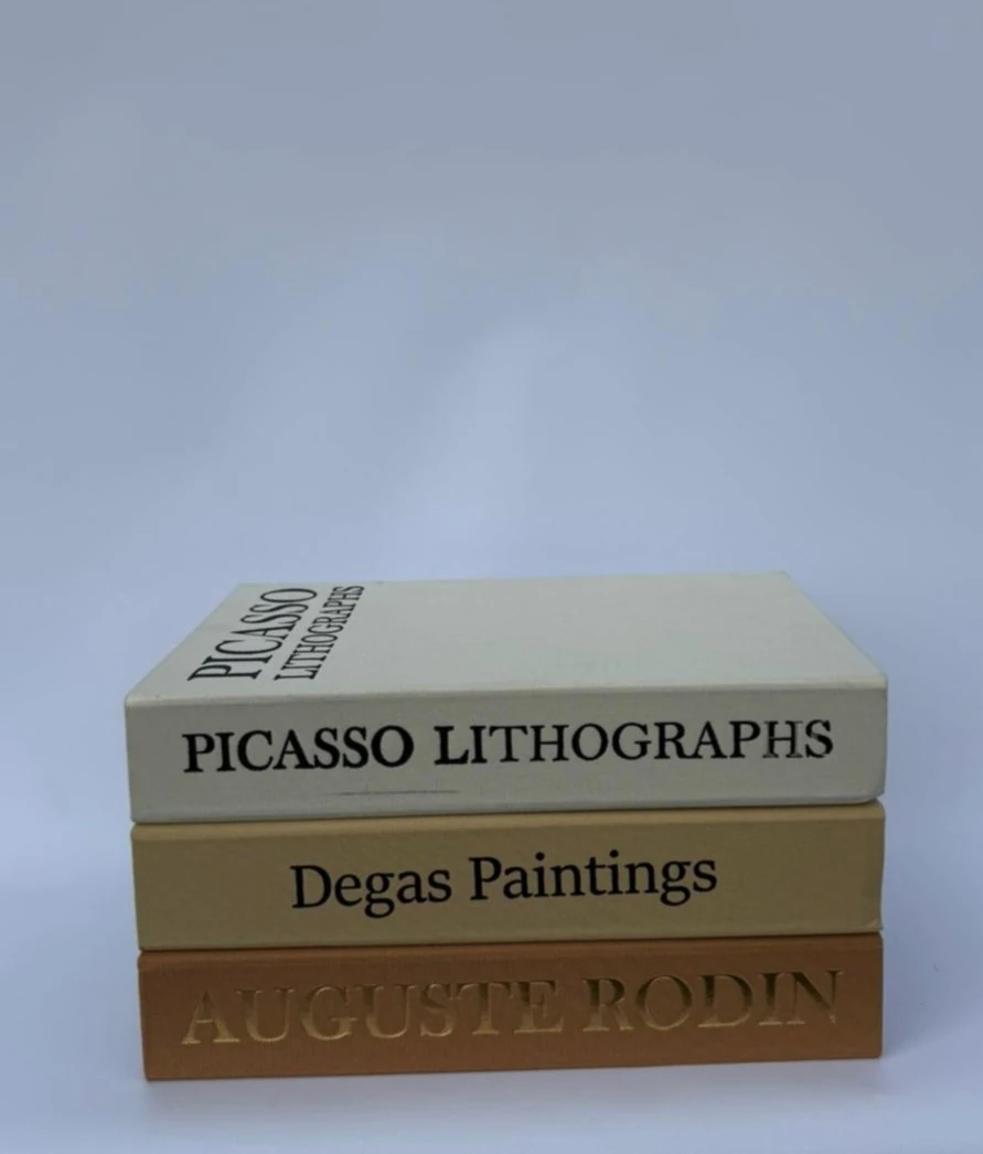 Keten Kaplama Kutu Kitap Dekoratif DEGAS