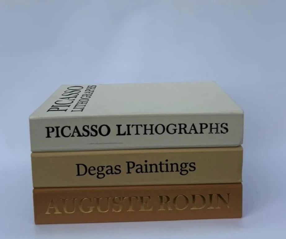 Keten Kaplamalı Dekoratif Kutu Kitap RODIN