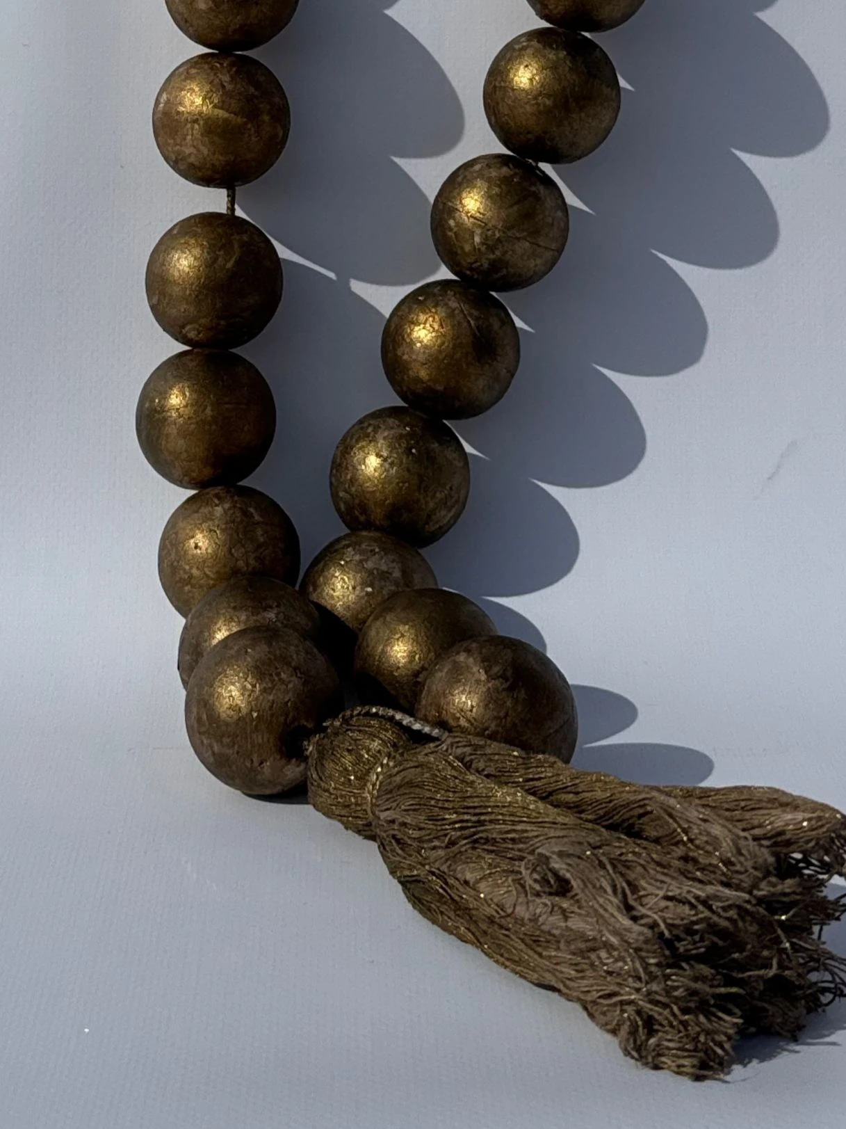 Gold Dekoratif Büyük Tesbih Özel Tasarım 