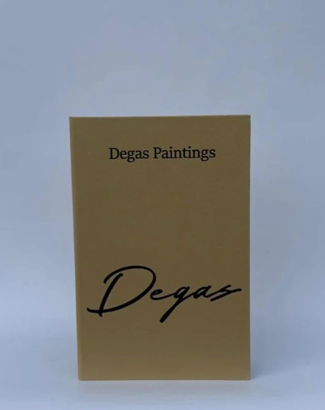 3^lü Keten Kaplamalı Dekoratif Kutu Kitap RODIN,PİCASSO,DEGAS