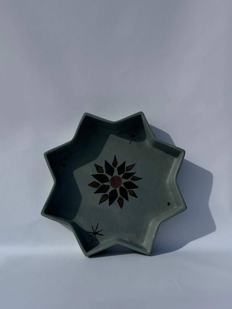 Otantik Desenli Özel Tasarım yıldız Tepsi