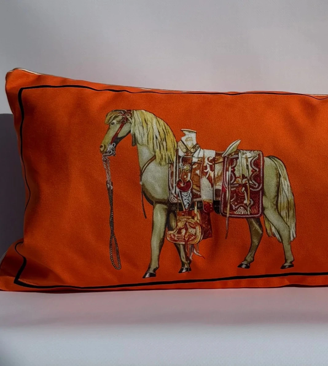 TURUNCU AT LUMBAR UZUN YASTIK