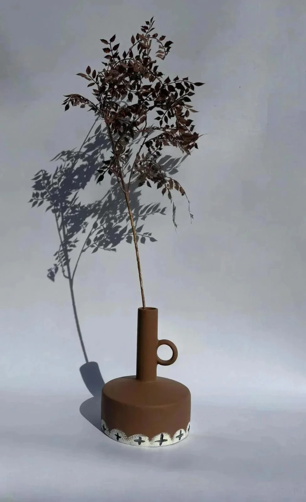 Özel Tasarım Kahverengi Vazo