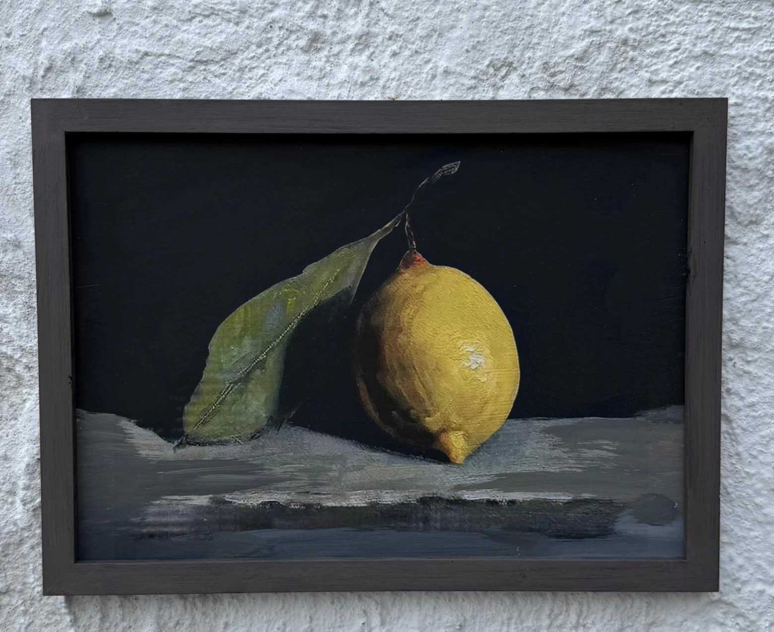 A4 ahşap vintage görünümlü limon