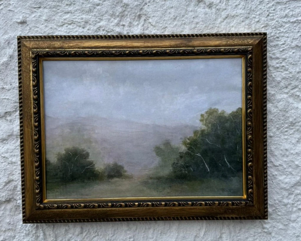 A4 pvs vintace görünümlü çerçeve baskılı fotoğraf 