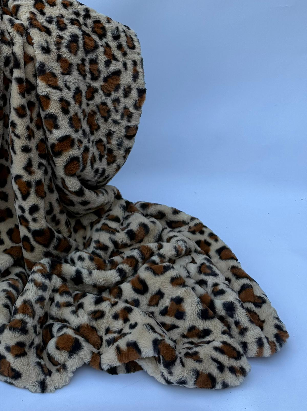 Leopar Desenli TV Battaniye 