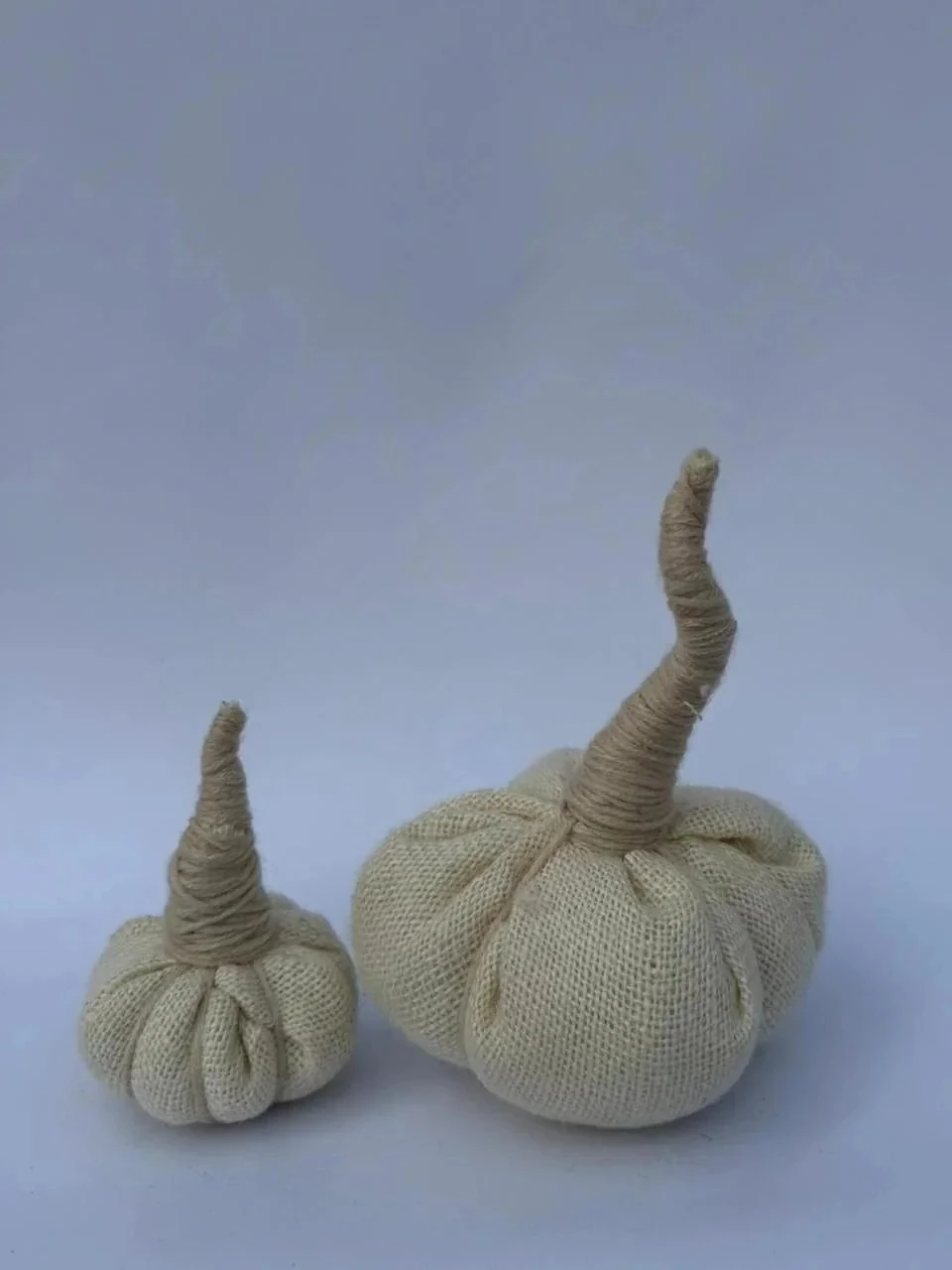 Bej Keten Kumaş 2'li Bal Kabak 