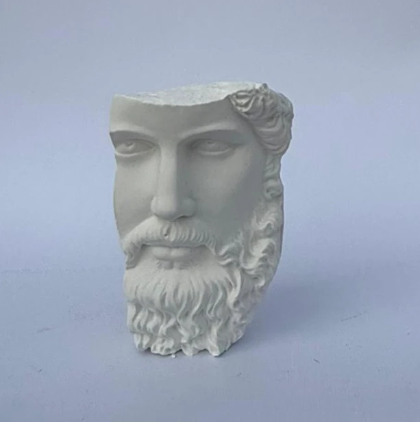 Zeus Büst Heykel Biblo 