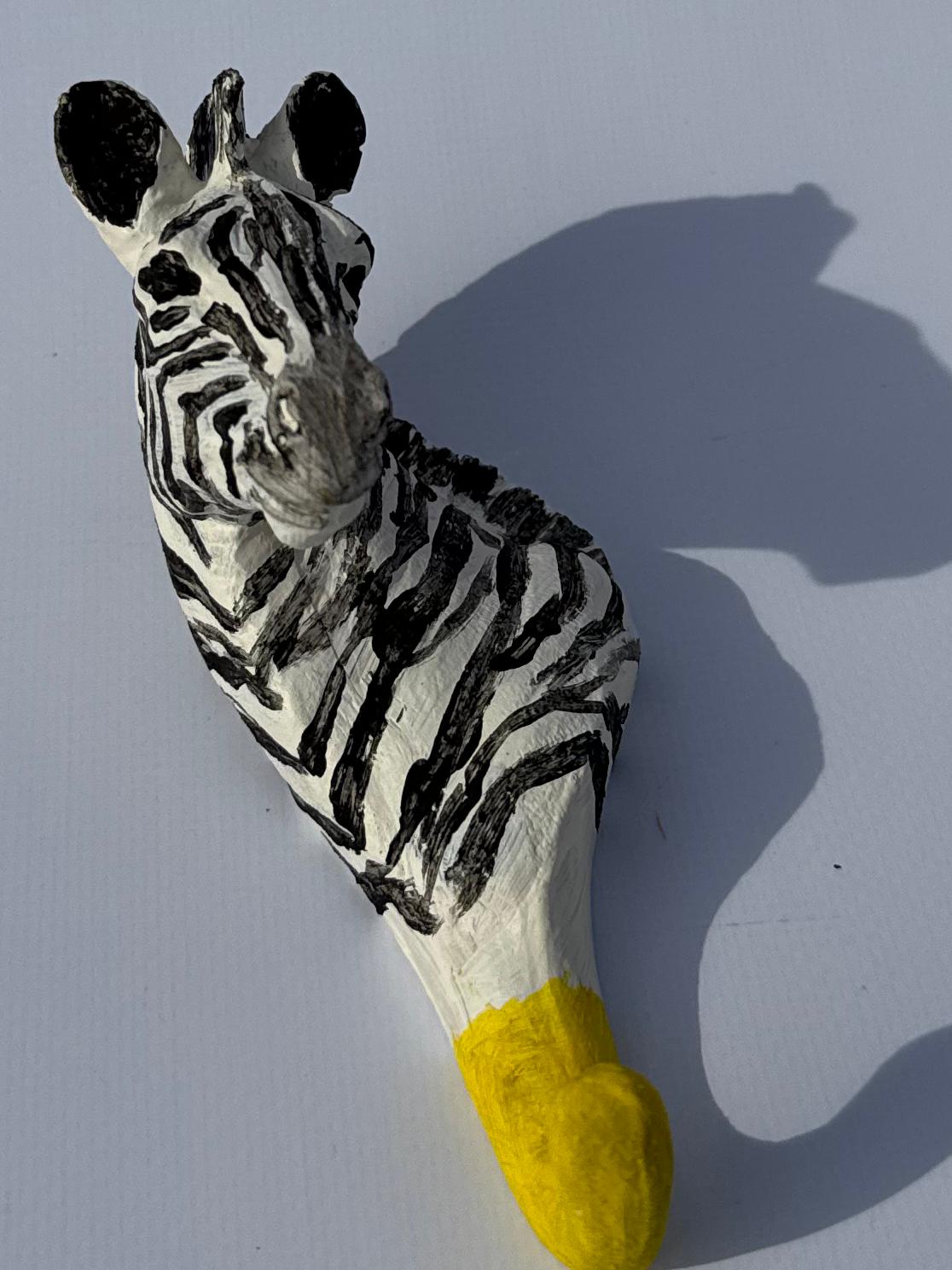 Zebra Başlı Duvar Askılık Özel Tasarım