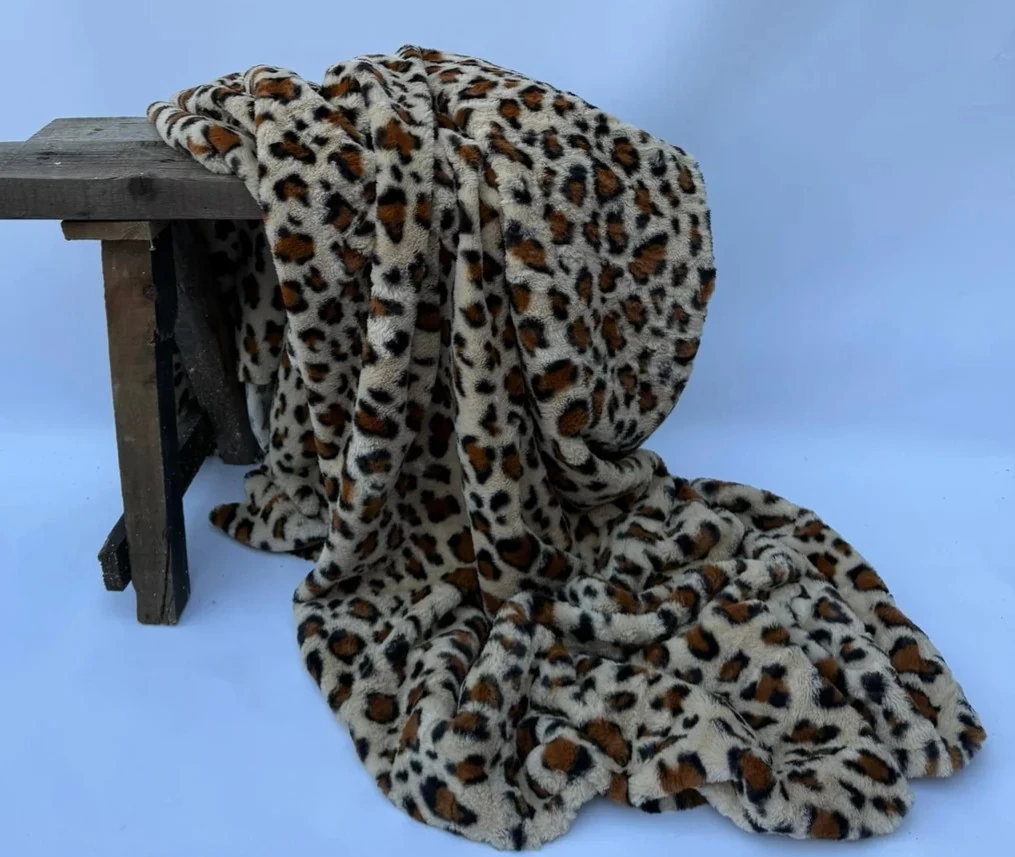 Leopar Desenli TV Battaniye 