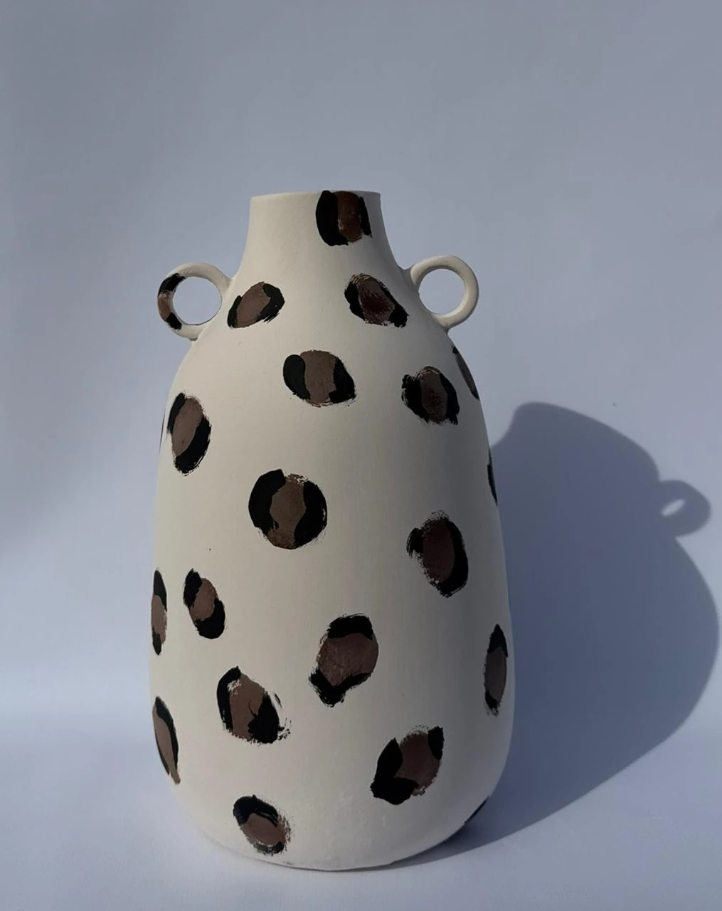 Leopar Desenli Büyük Vazo